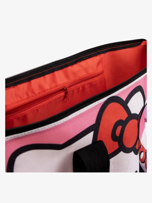 Hello Kitty Strandtasche, Rosa/Weiß