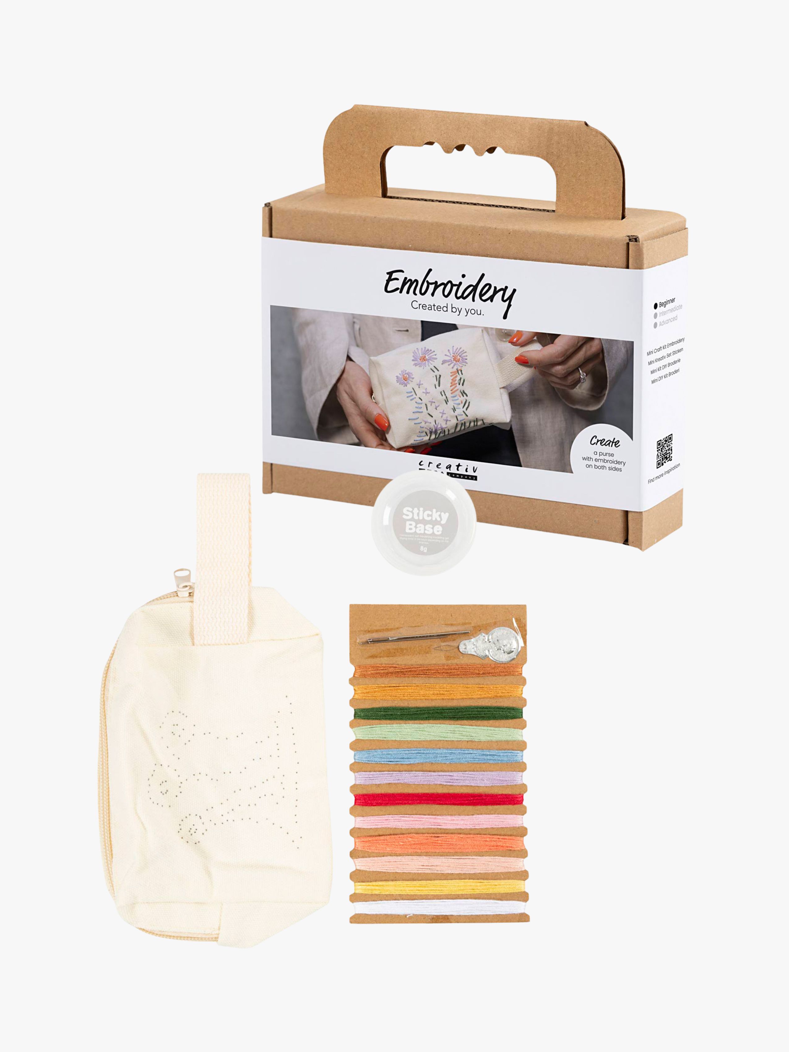 Bastelset Stickerei Kosmetiktasche