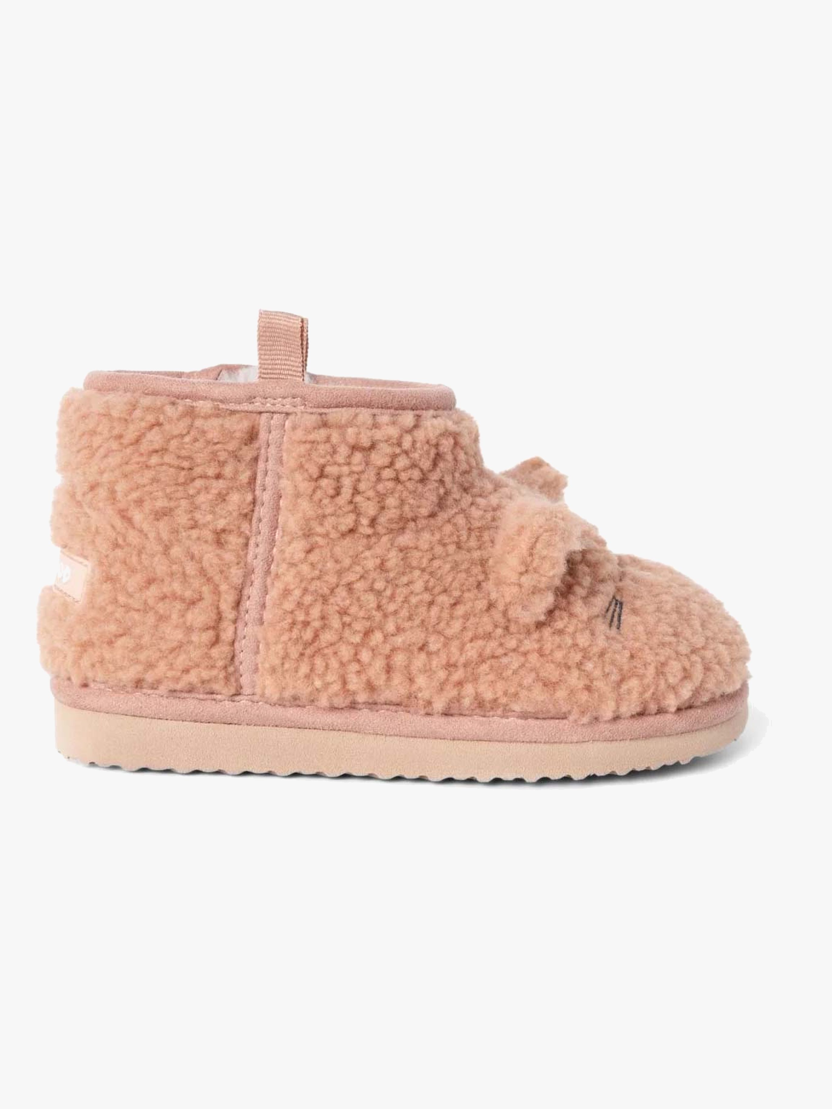Alban Cat Teddyfleece Hausschuhe, Pale Tuscany
