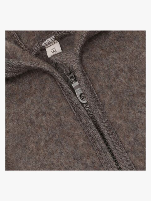 Huttelihut Wollfilz-Jacke Merinowolle, Brown Melange