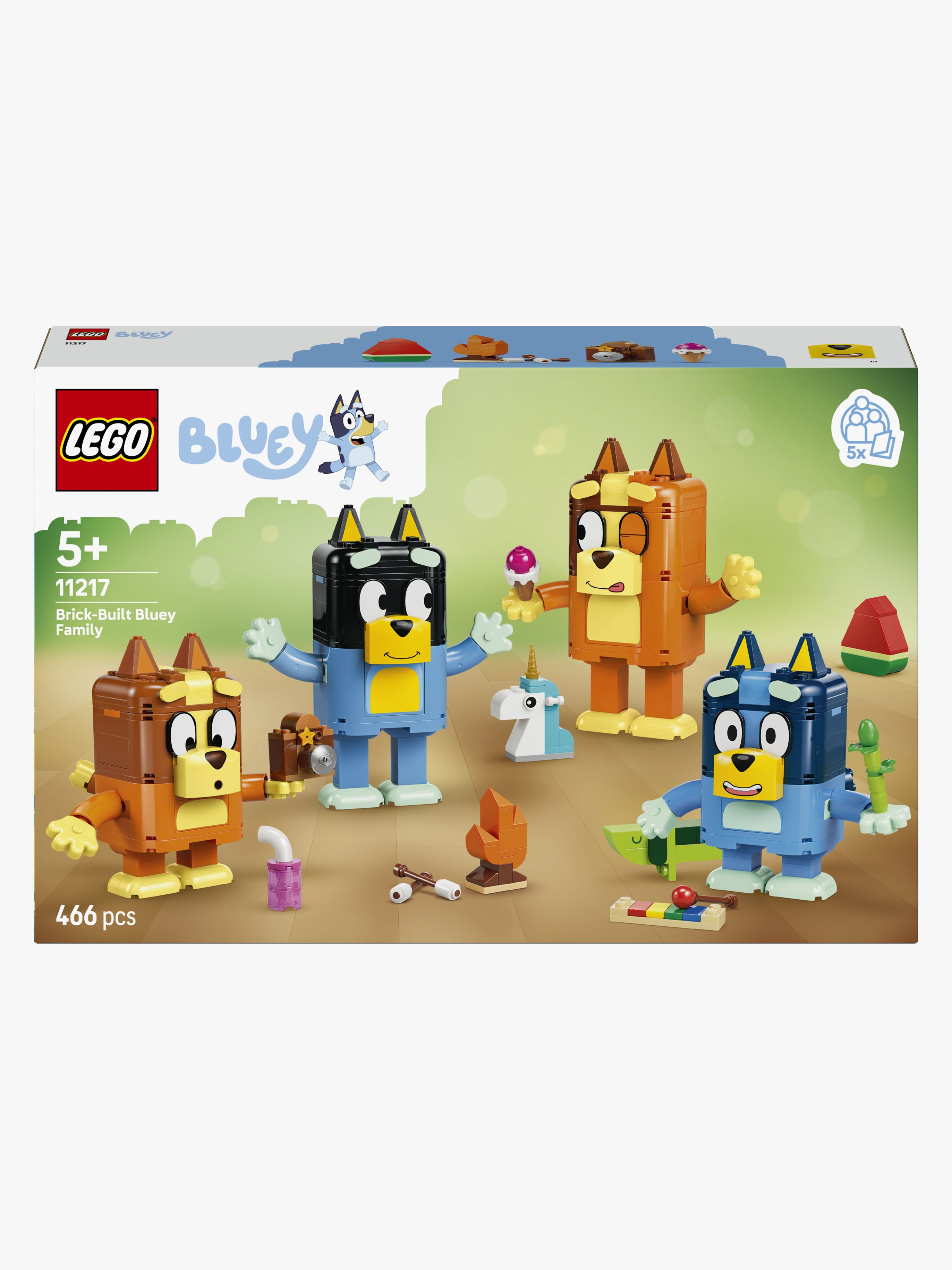 Bluey 11217 Blueys Familie aus LEGO Steinen