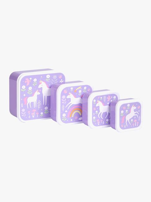 A Little Lovely Company Lunchbox-Set, Unicorn dreams