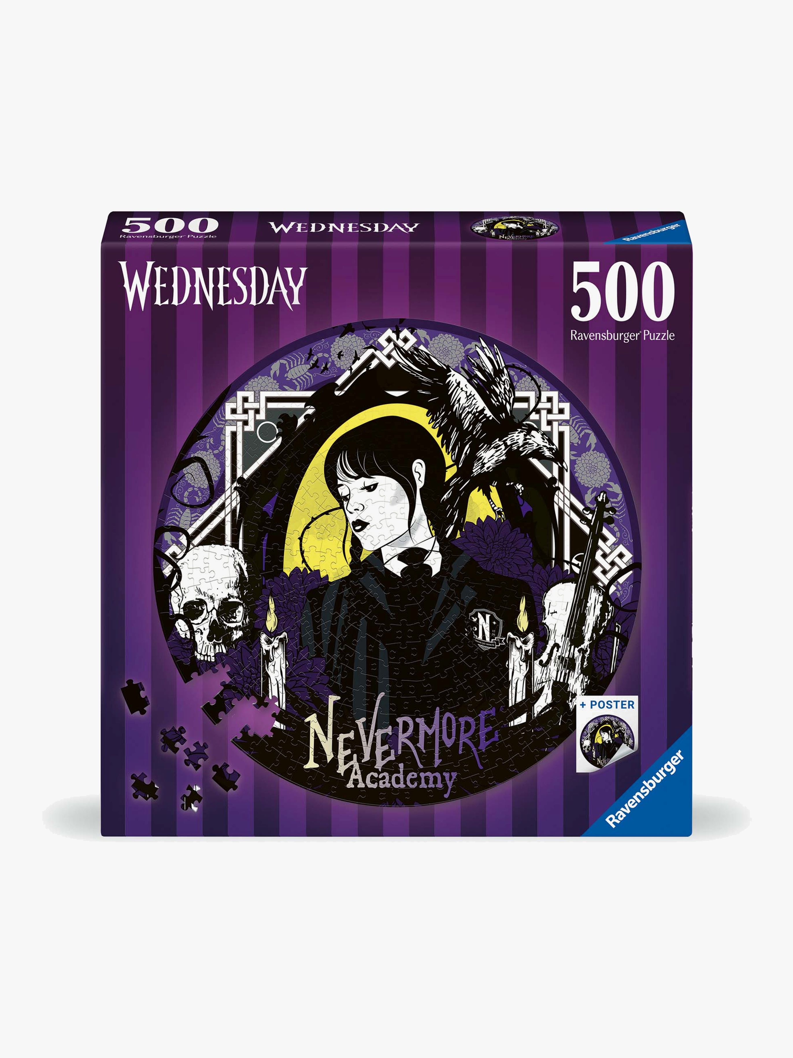 Ravensburger Rundes Wednesday Puzzle 500 Teile