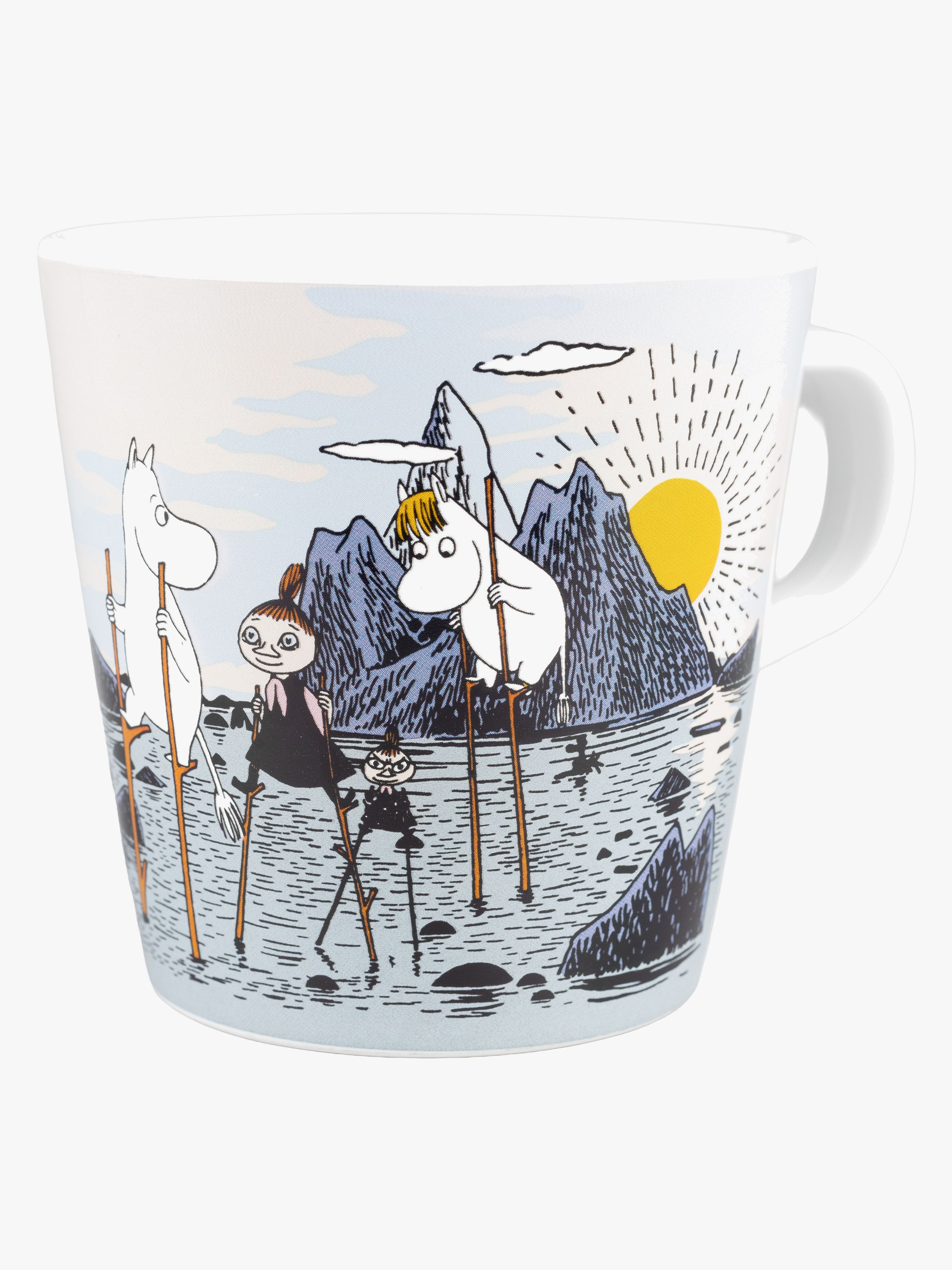 Mumin Inselchen &  Schären Becher mit Griff