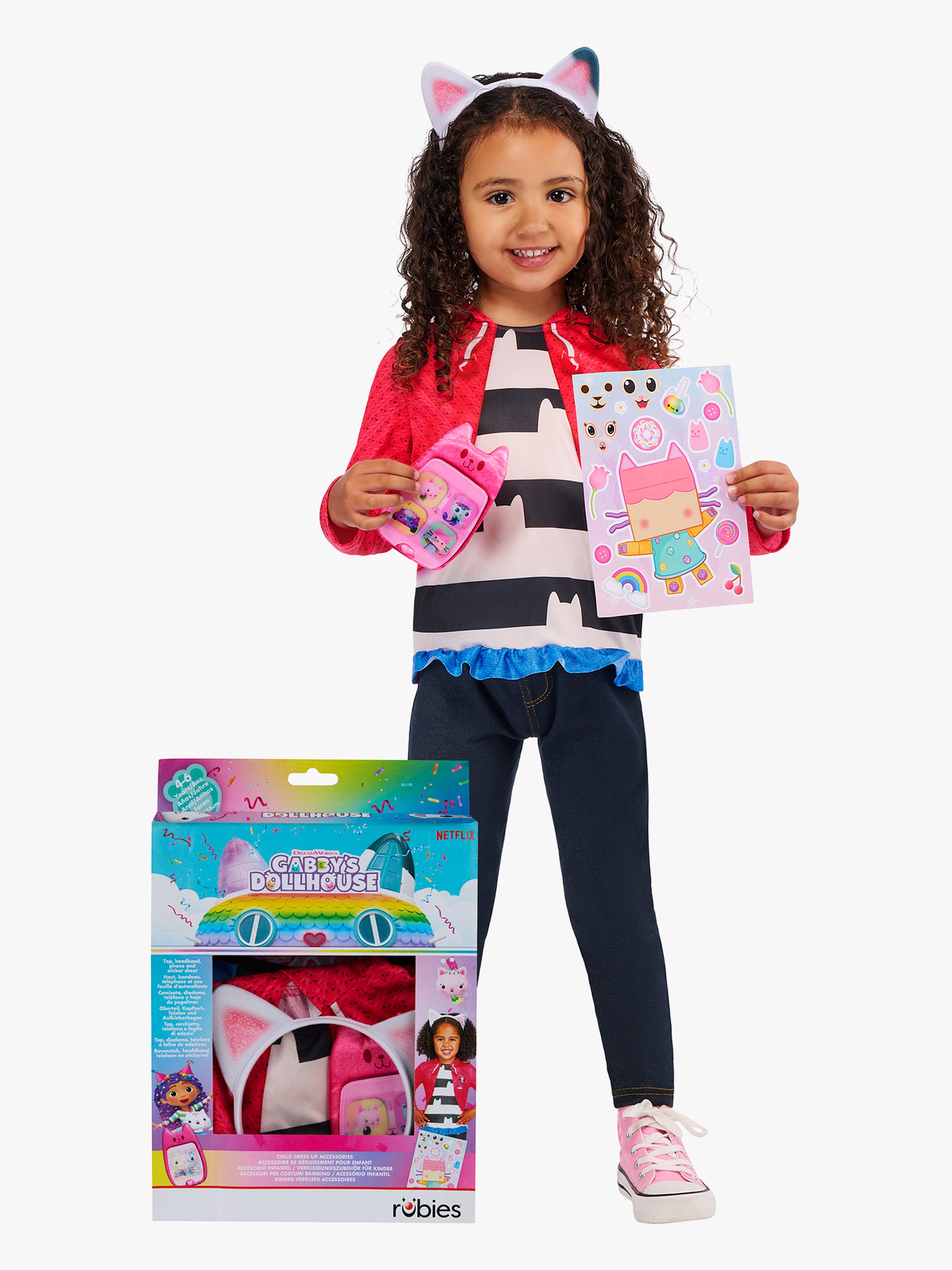 Rubies Gabby's Dollhouse Kostüm Geschenkset, 3-4 Jahre