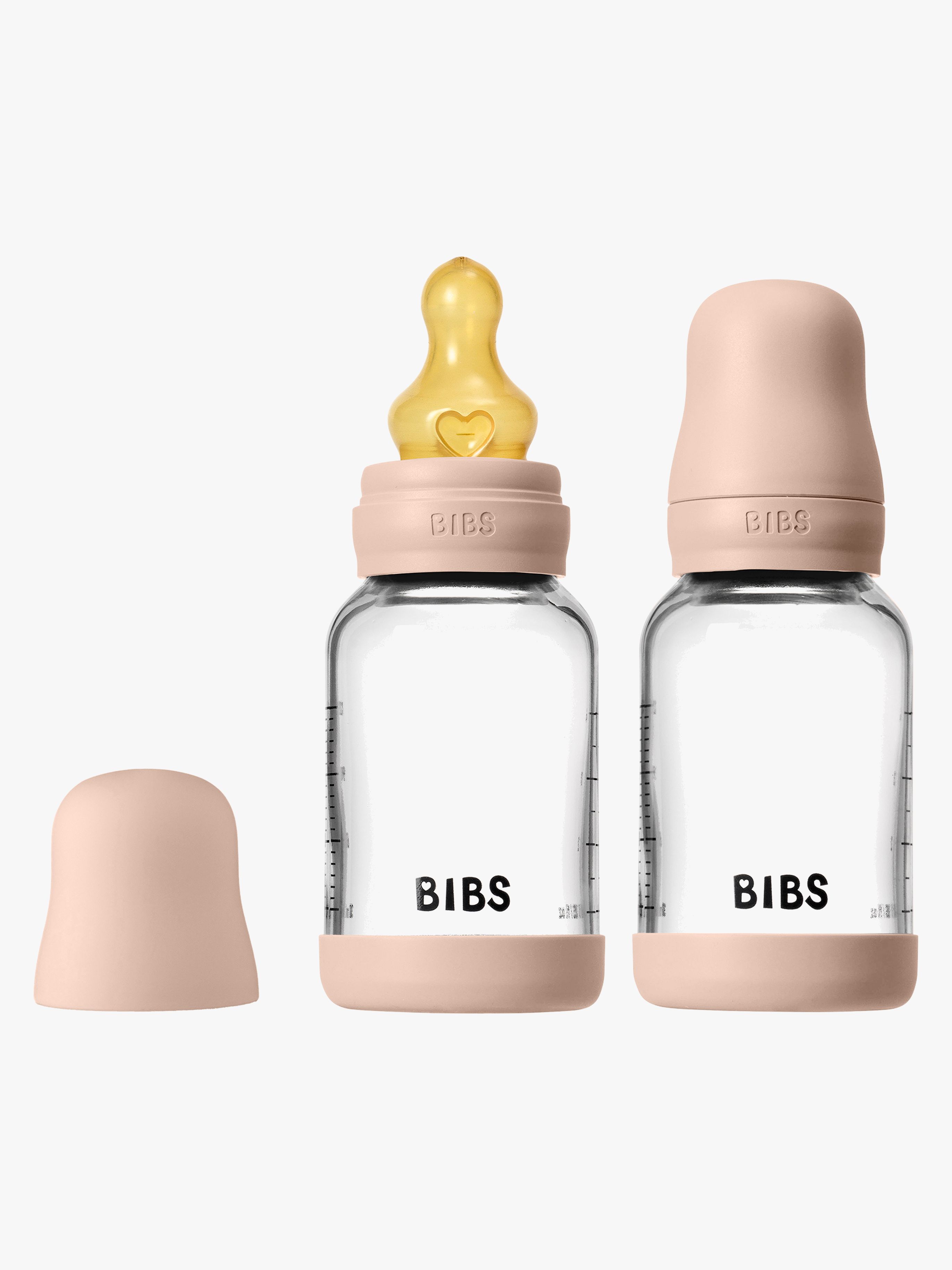 Slow Flow Glas Fläschchen Latex 2er-Pack 120 ml, Blush