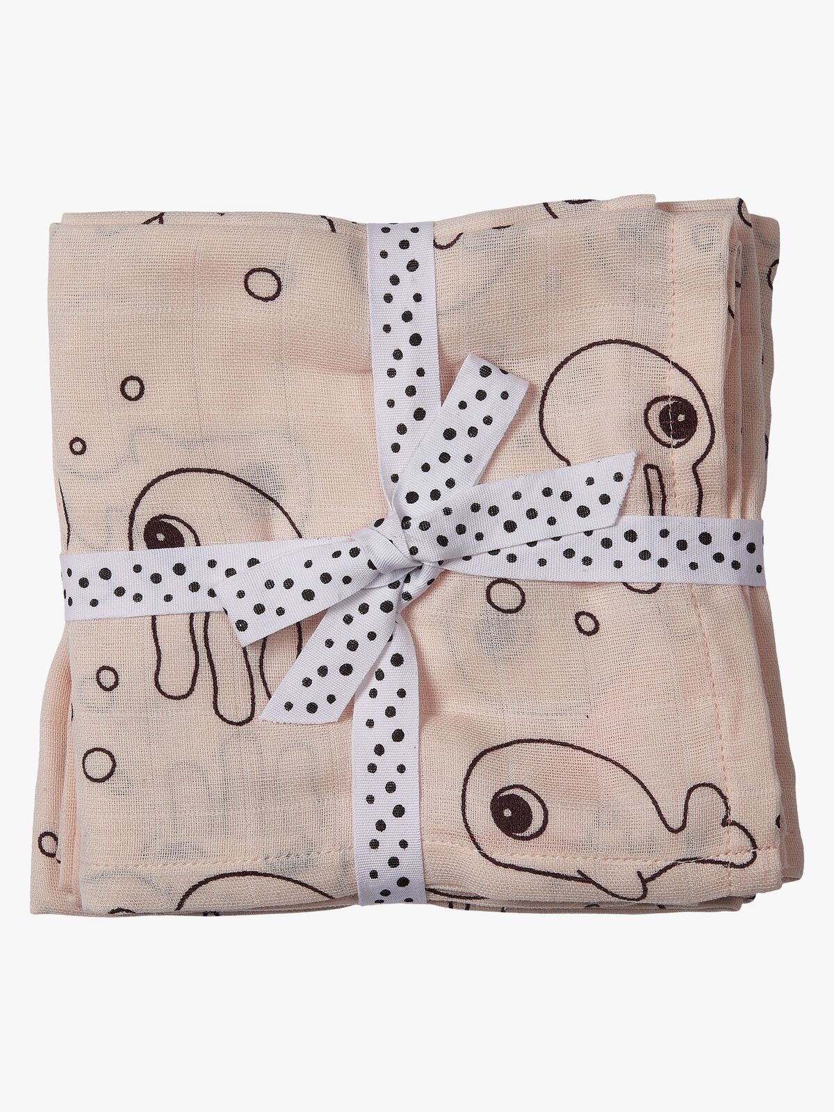 Done By Deer Swaddler Sea Friends 120x120 2er-Pack, Powder