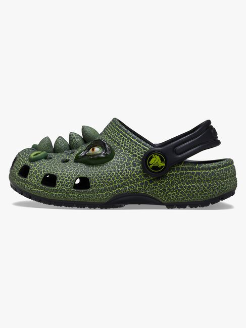 Crocs Classic IAM Scary Dino Kids Sandalen, Schwarz