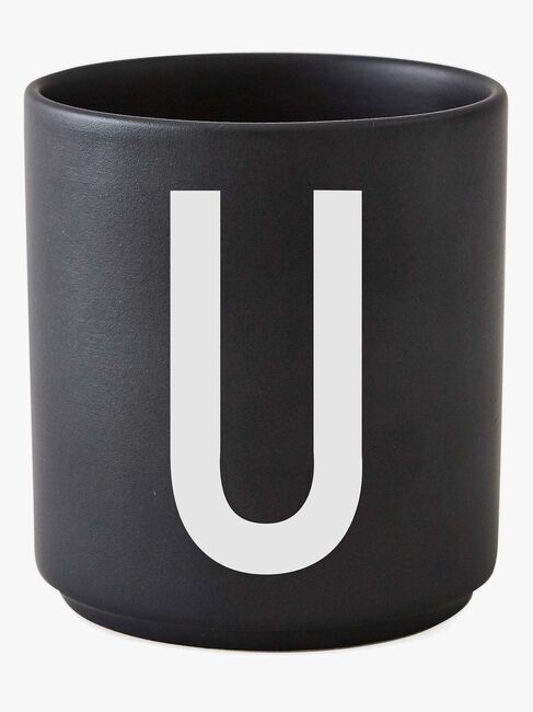 Design Letters Becher Keramik U, Schwarz