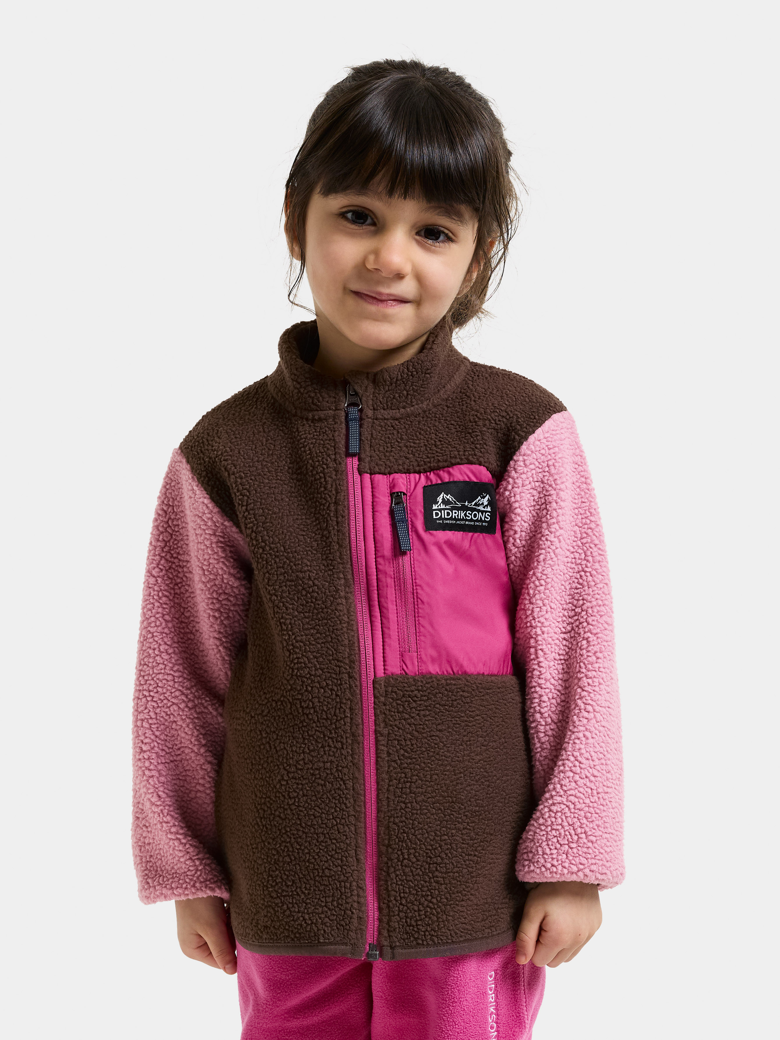 Didriksons Anten Fleecejacke, Oyster Pink, 120