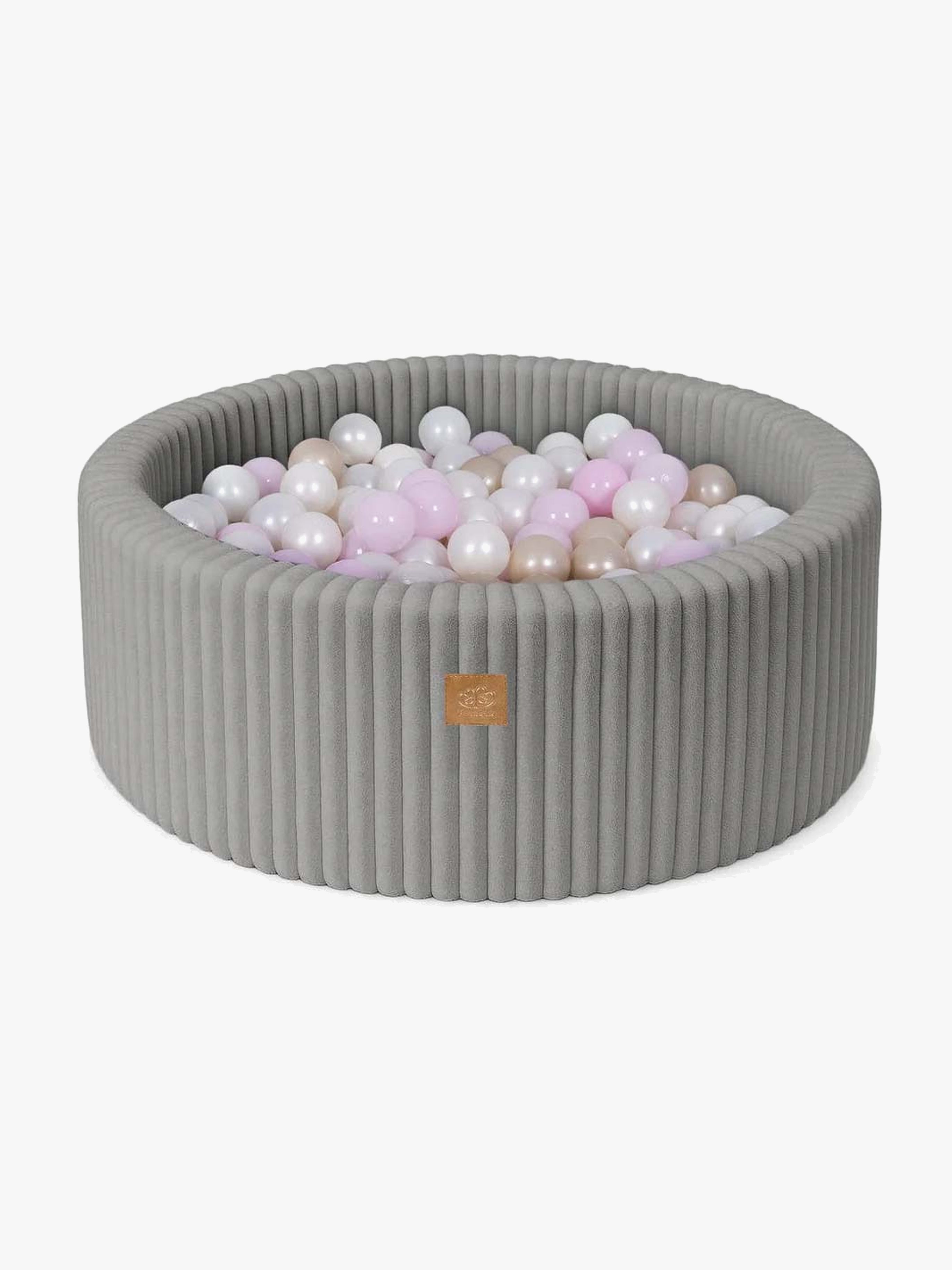 MeowBaby Churros Bällebad Moon Grey, Pink/Gold