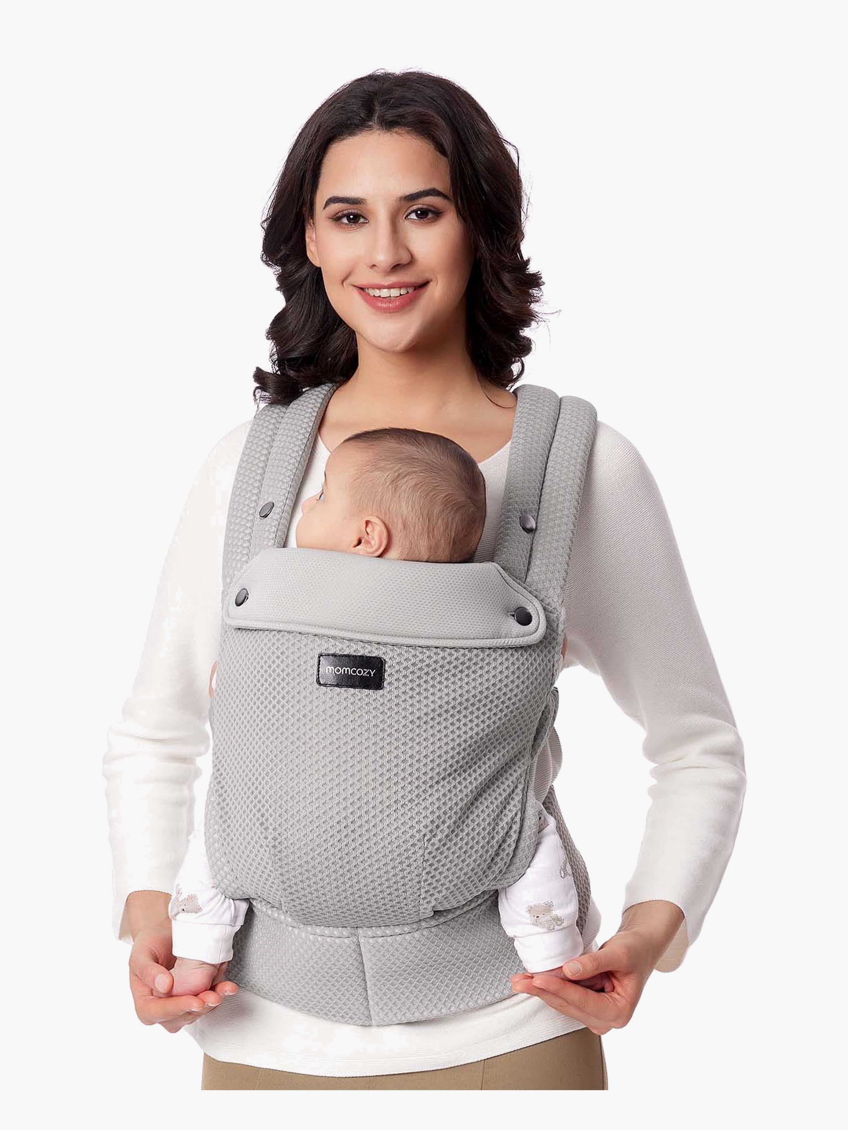 Momcozy Air Mesh Babytrage, Grau