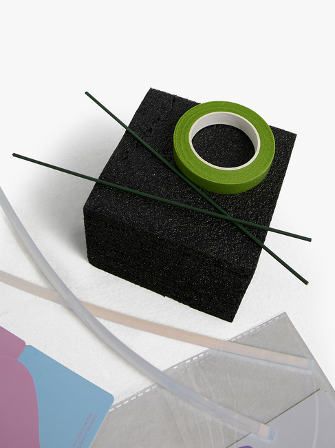 Fippla DIY-Set Blumenstrauß mit Pfeifenreinigern 18 Teile, Rosa