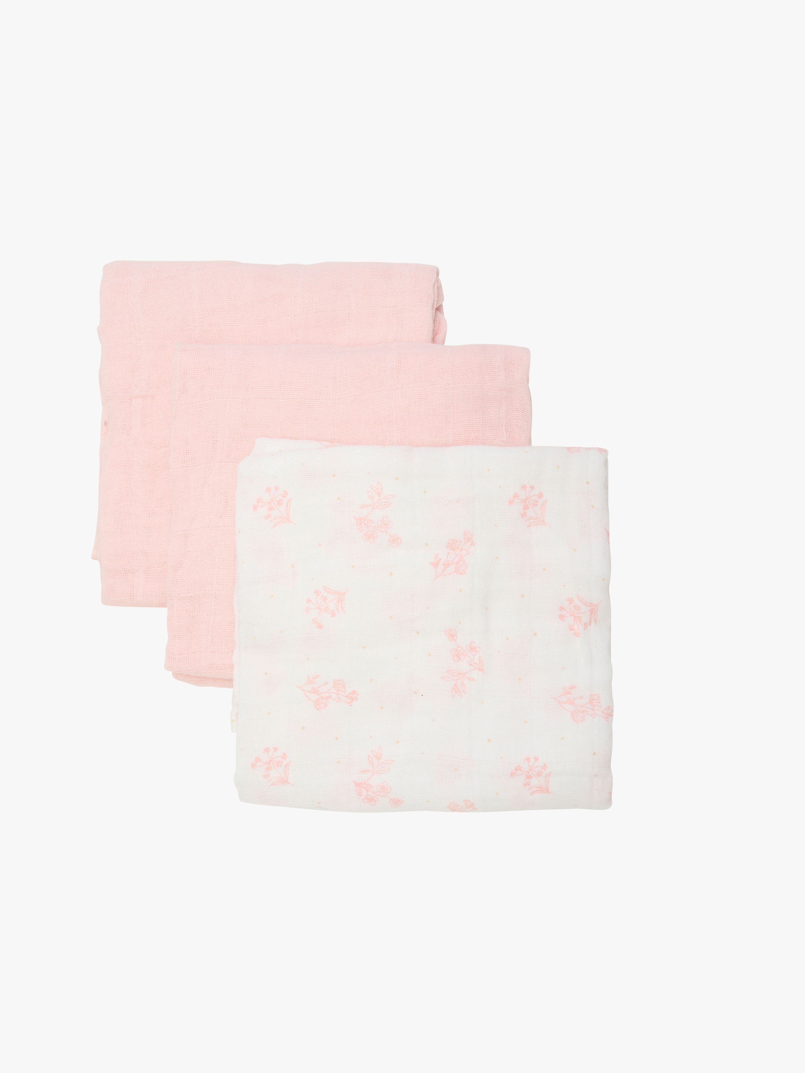 Pippi Musselintuch 3er-Pack, Veiled Rose