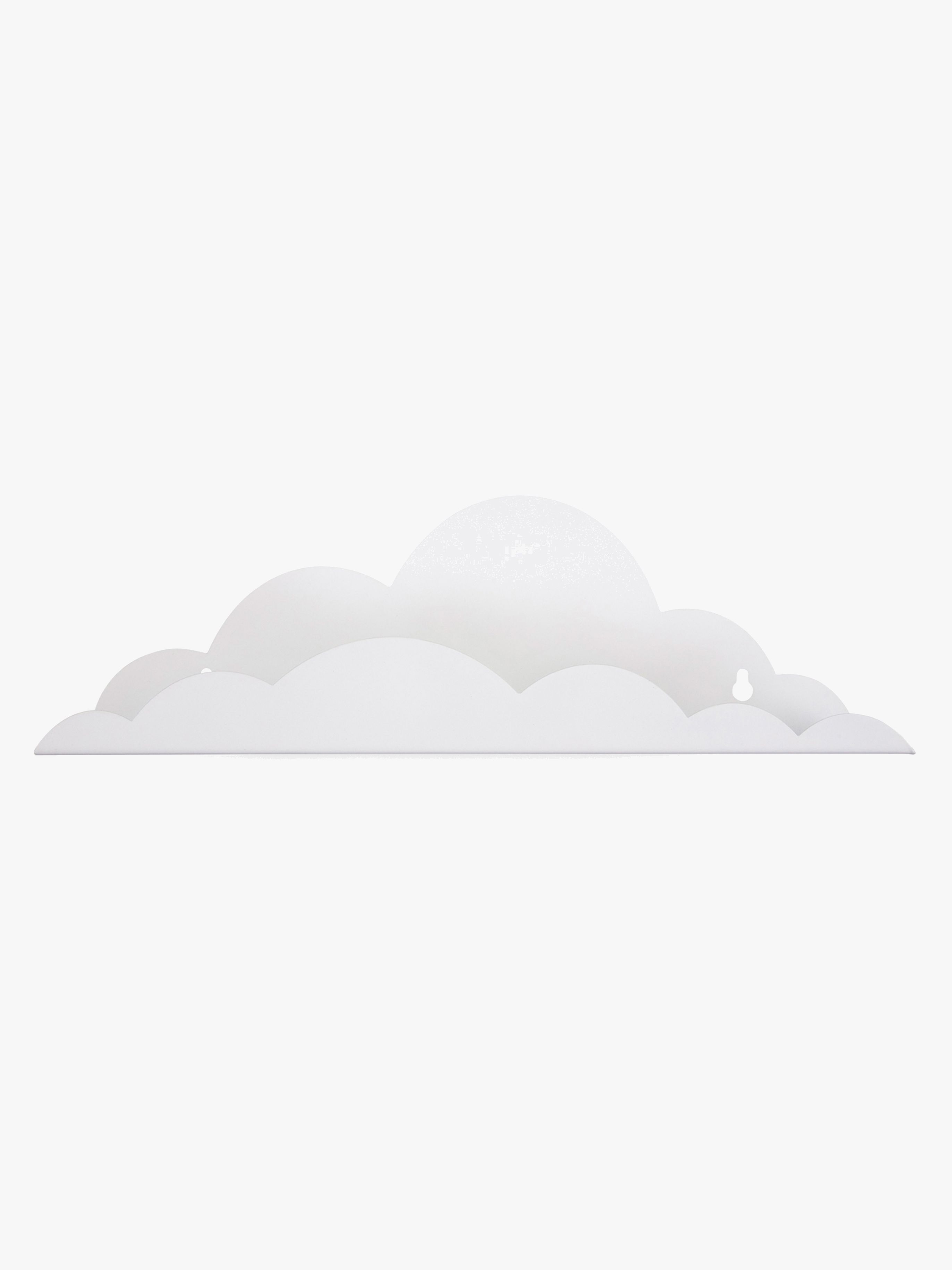 Wandregal Wolke, White