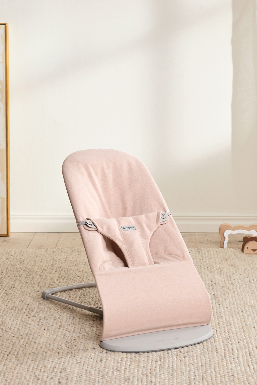 BabyBjörn Bliss Babywippe Gewebt, Light Pink Melange