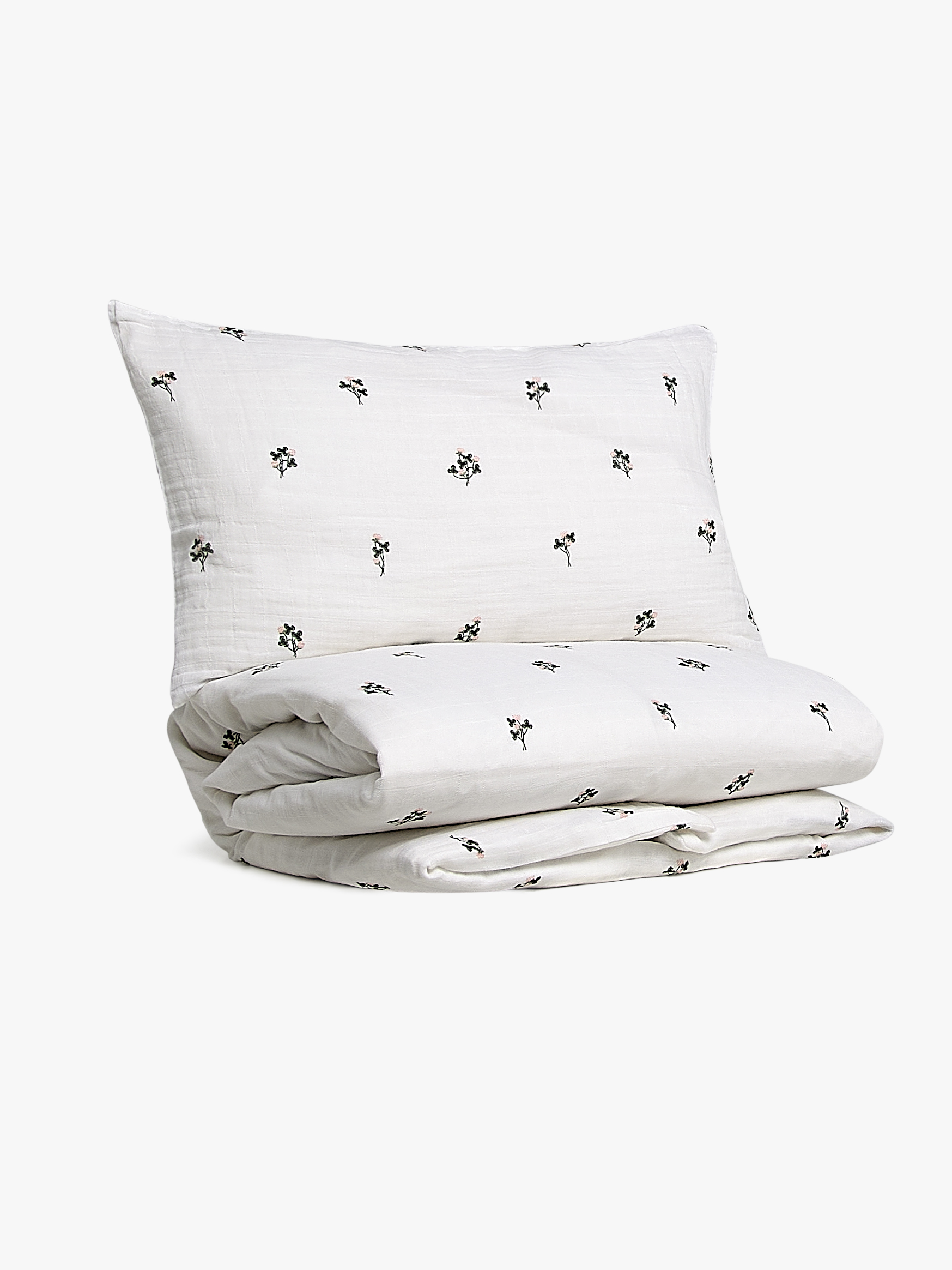 ADORA Bettwäsche Babybett 100x130, Weiß