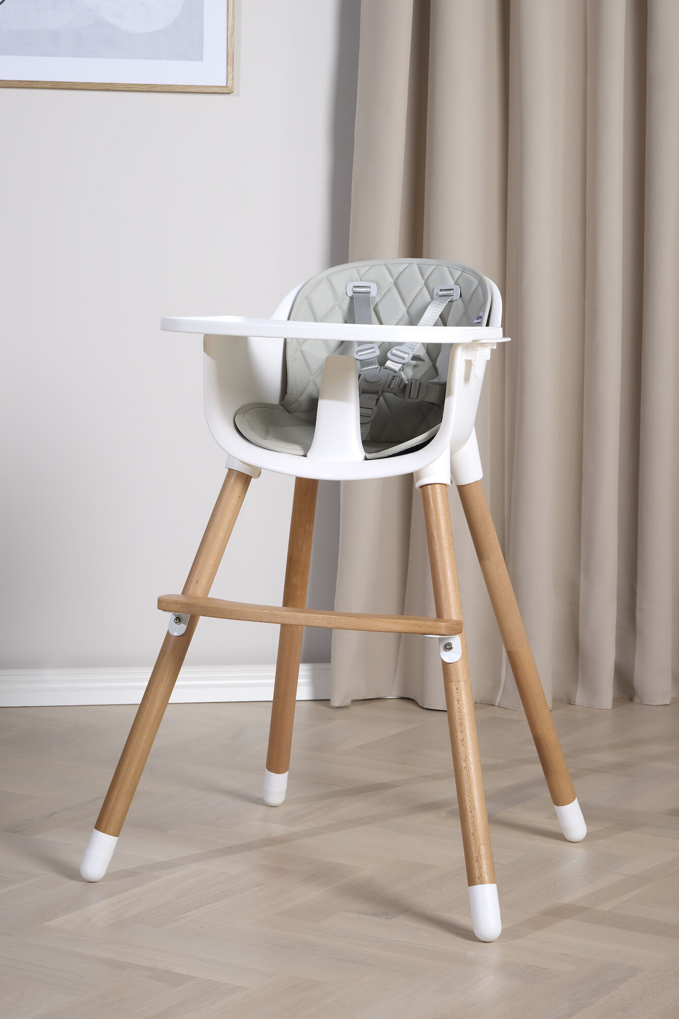 Beemoo CARE Nordic Hochstuhl, Grey