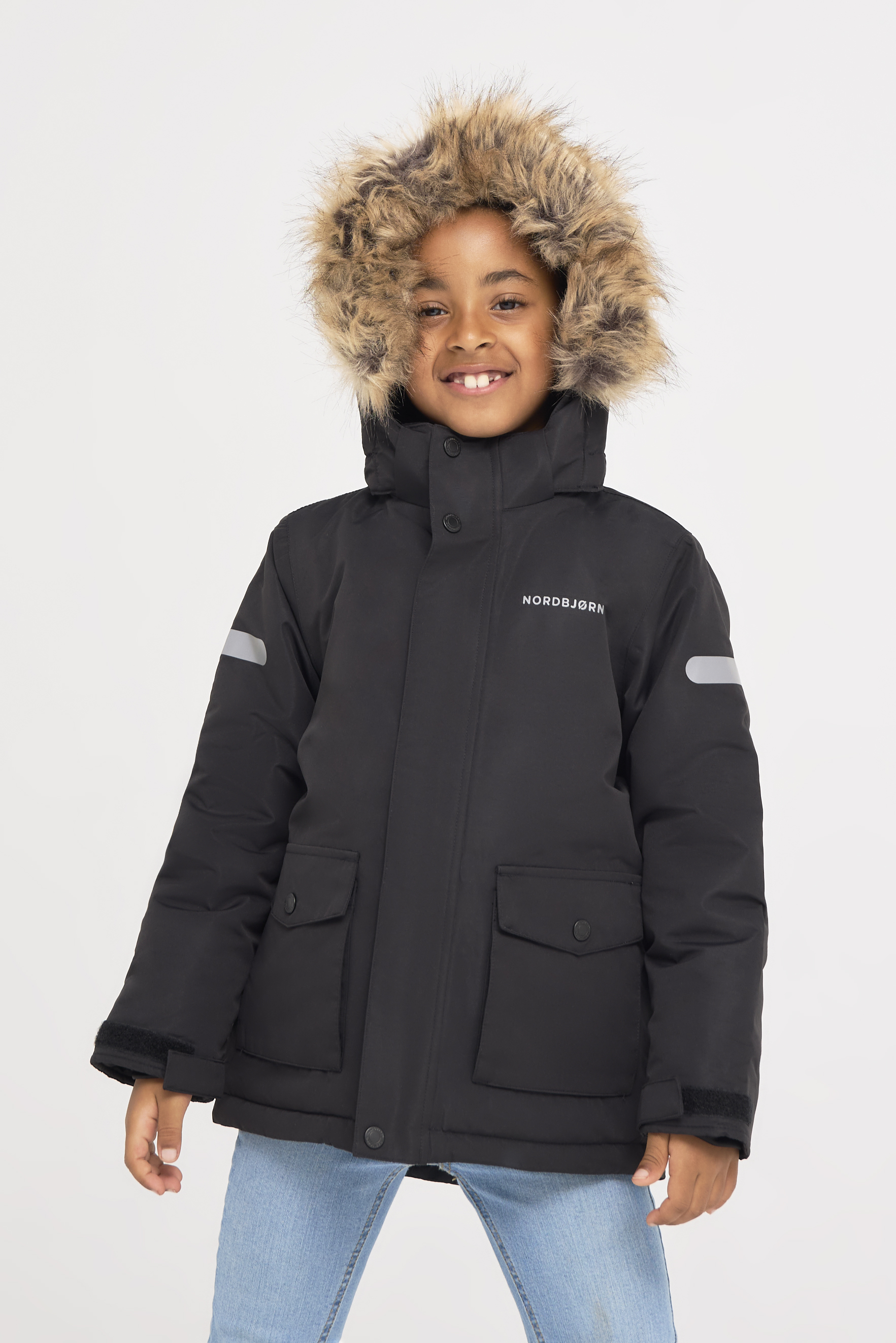 Avalanche Winterjacke, Solid Black, 128