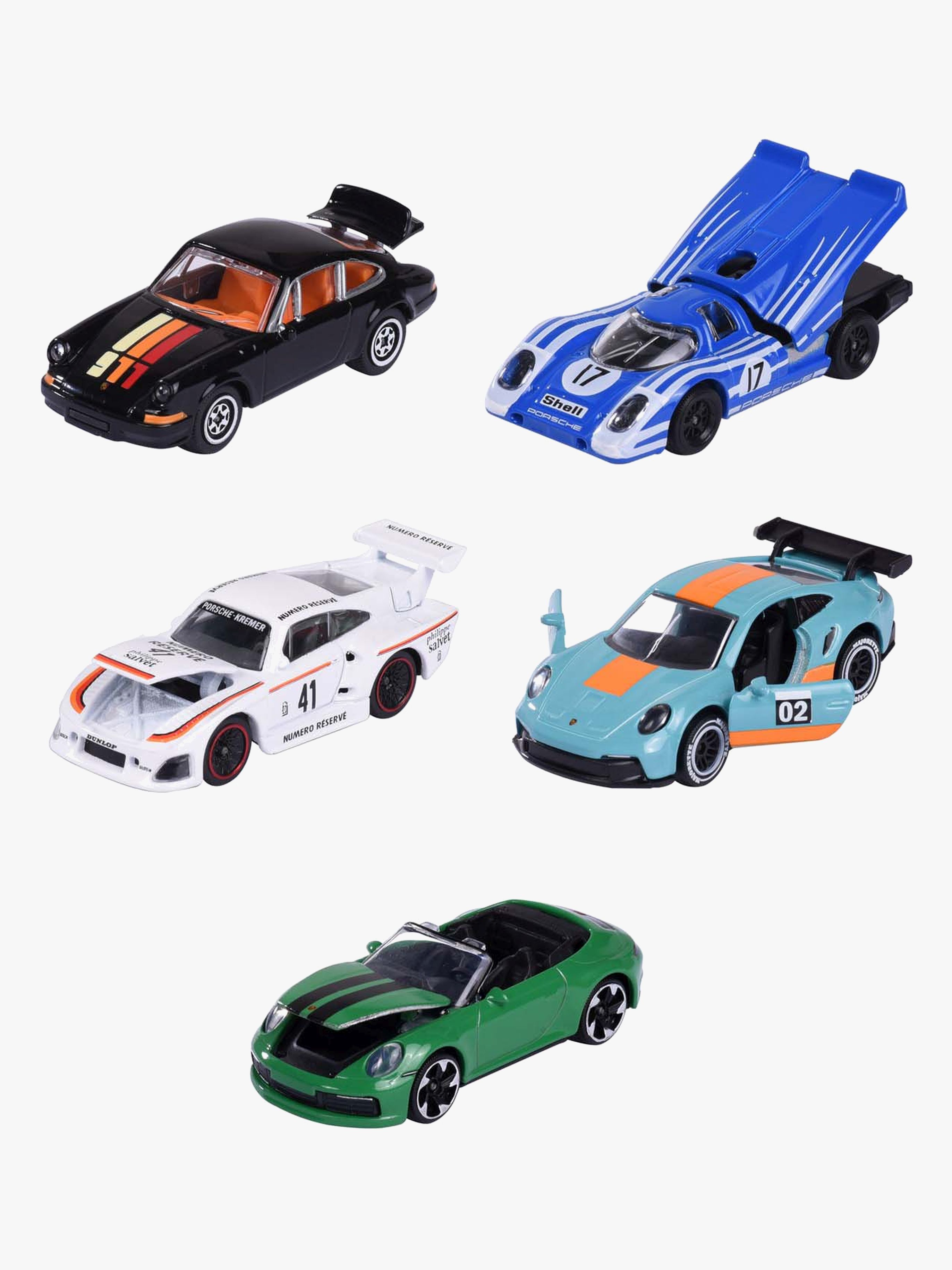 Majorette Porsche Autos 5er-Pack