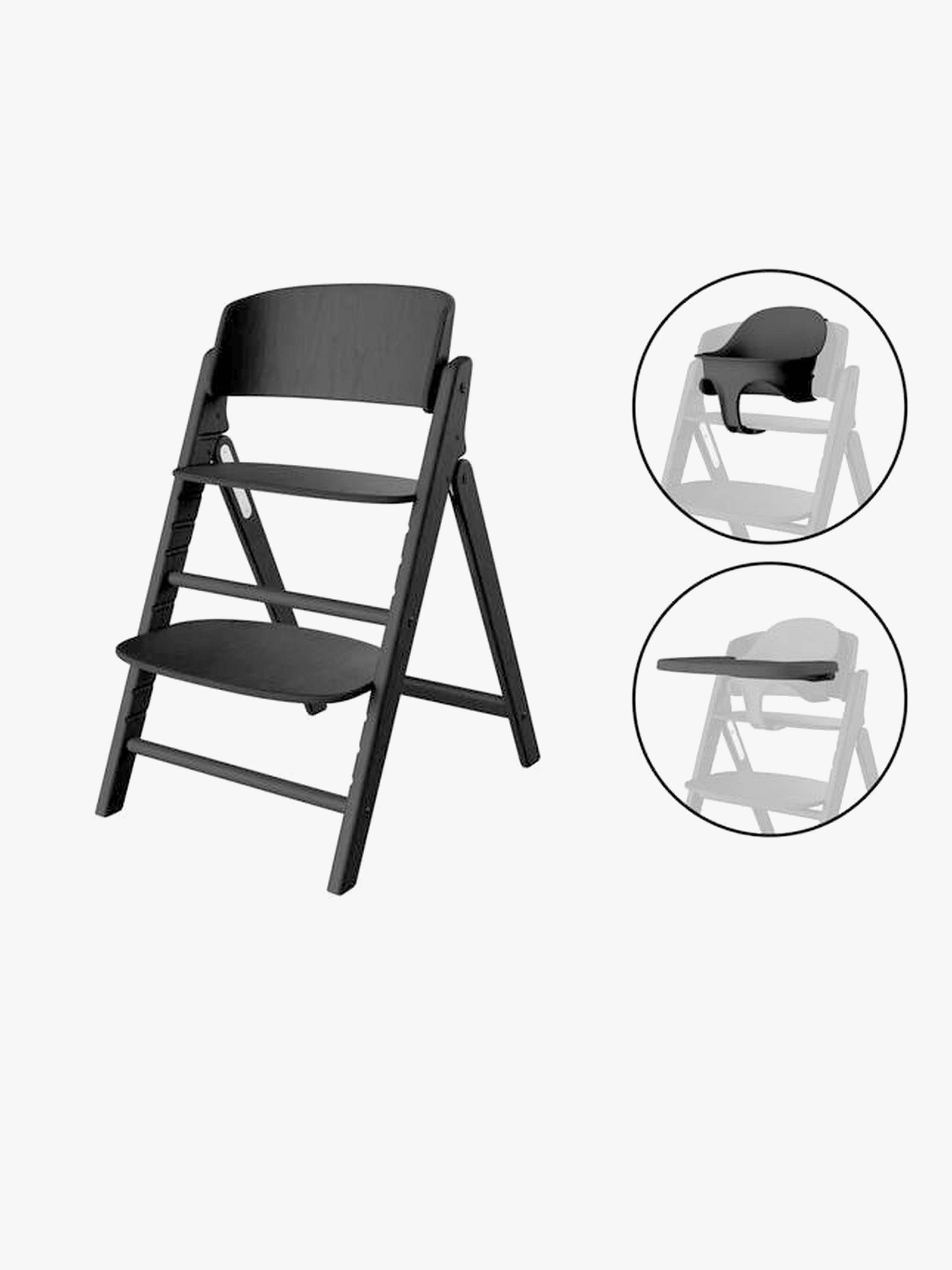 Click & Fold Hochstuhl 3-in-1, Stunning Black