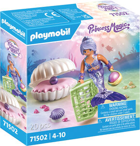 Playmobil 71502 Princess Magic Bausatz Meerjungfrau mit Perlmuschel