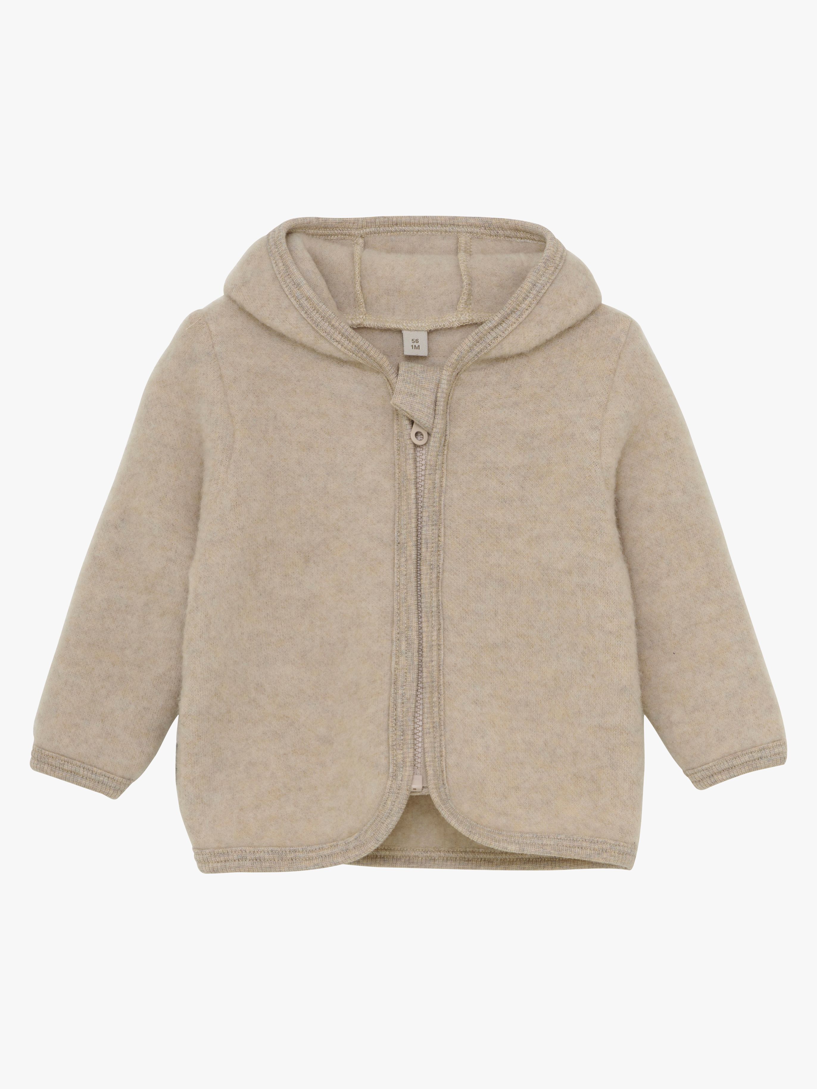 Wollfilz-Jacke Merinowolle, Camel Melange, 74