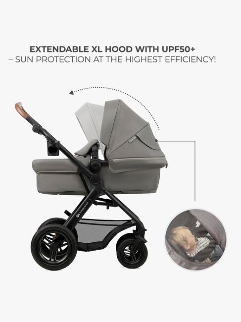 Kinderkraft MOOV 2 Air 3-in-1 Kombikinderwagen, Light Grey