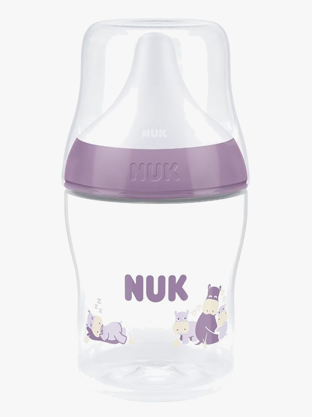 NUK Perfect Match Babyflasche 150 ml, Hippo