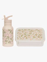 A Little Lovely Company Brotdose & Flasche, Blossoms Pink