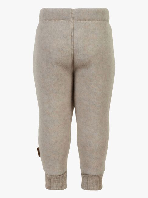 Mikk-Line Wollfilz-Hose Kind, Melange Offwhite