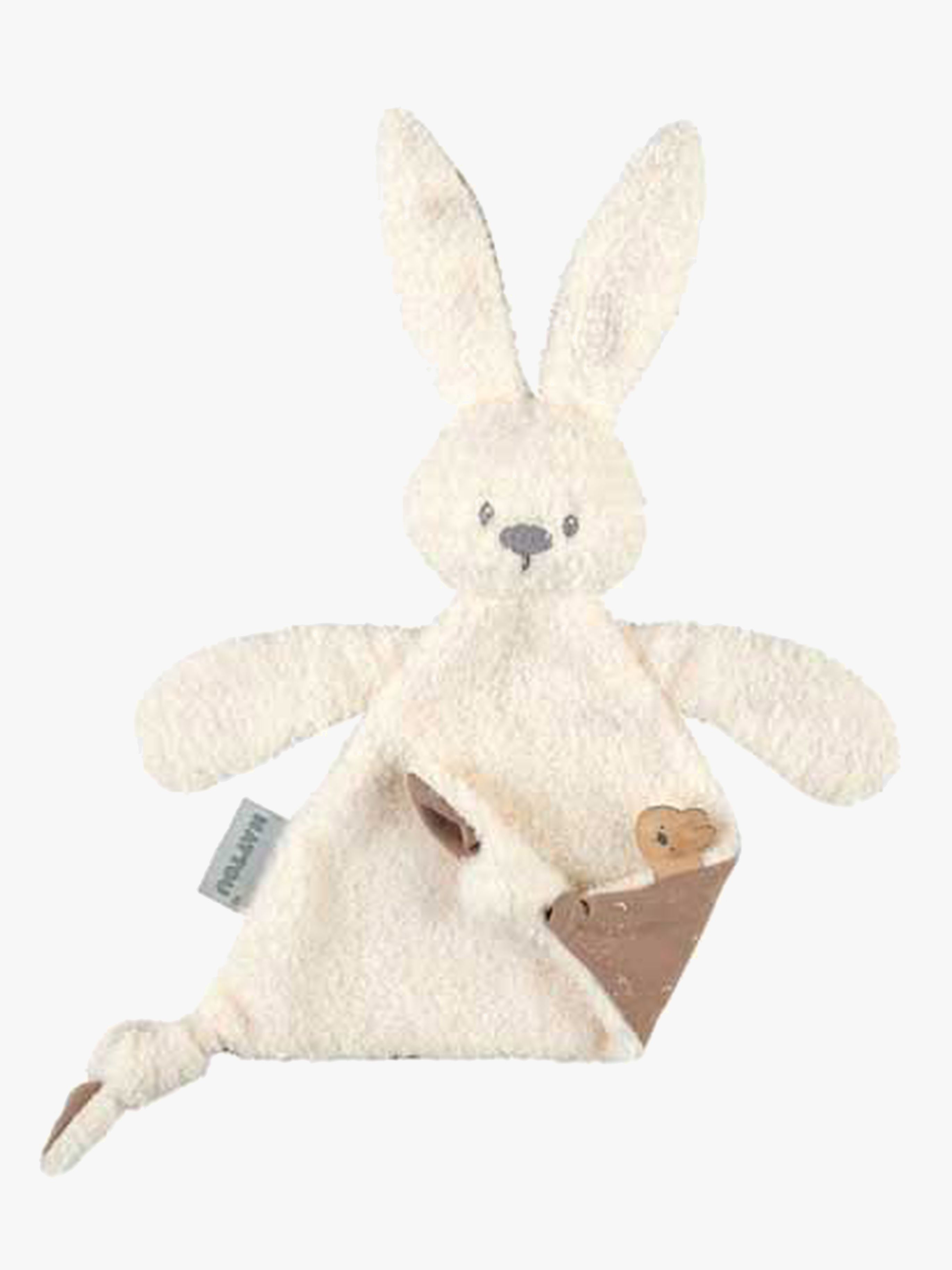 Nattou Lapidou Teddy Schmusetuch Dreieck, Elfenbeinweiß