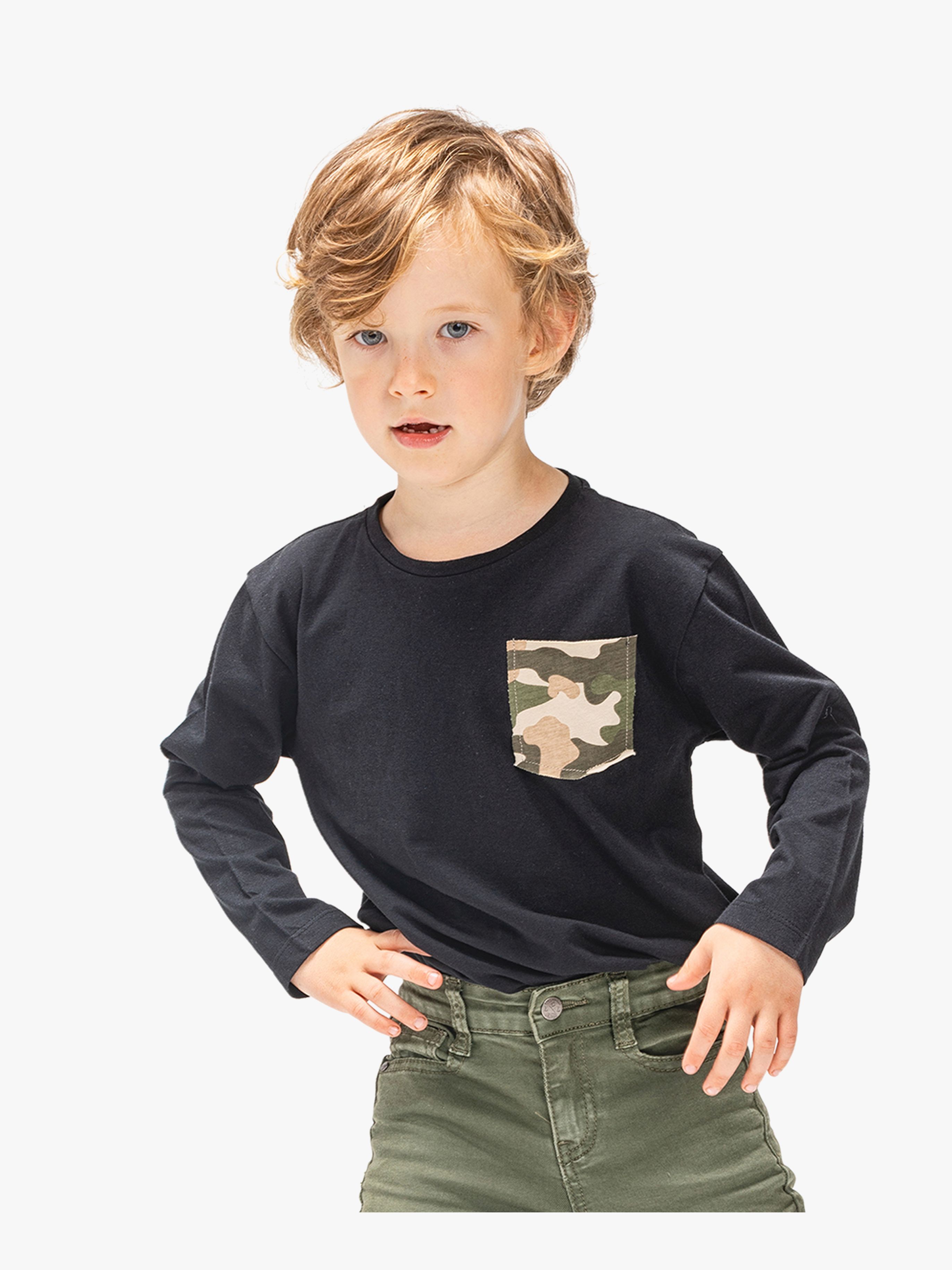 Luca &  Lola Piero Langarmshirt, Black 158-164