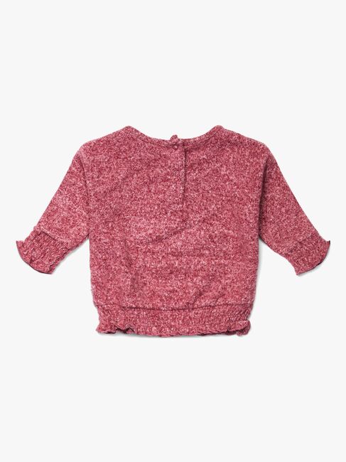 Luca & Lola Pasqualina Pullover Baby, Dark Pink Melange