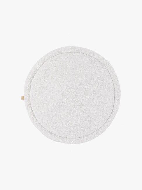 MeowBaby Bearly Babynest mit geflochtenem Schutz & Spielteppich, Offwhite