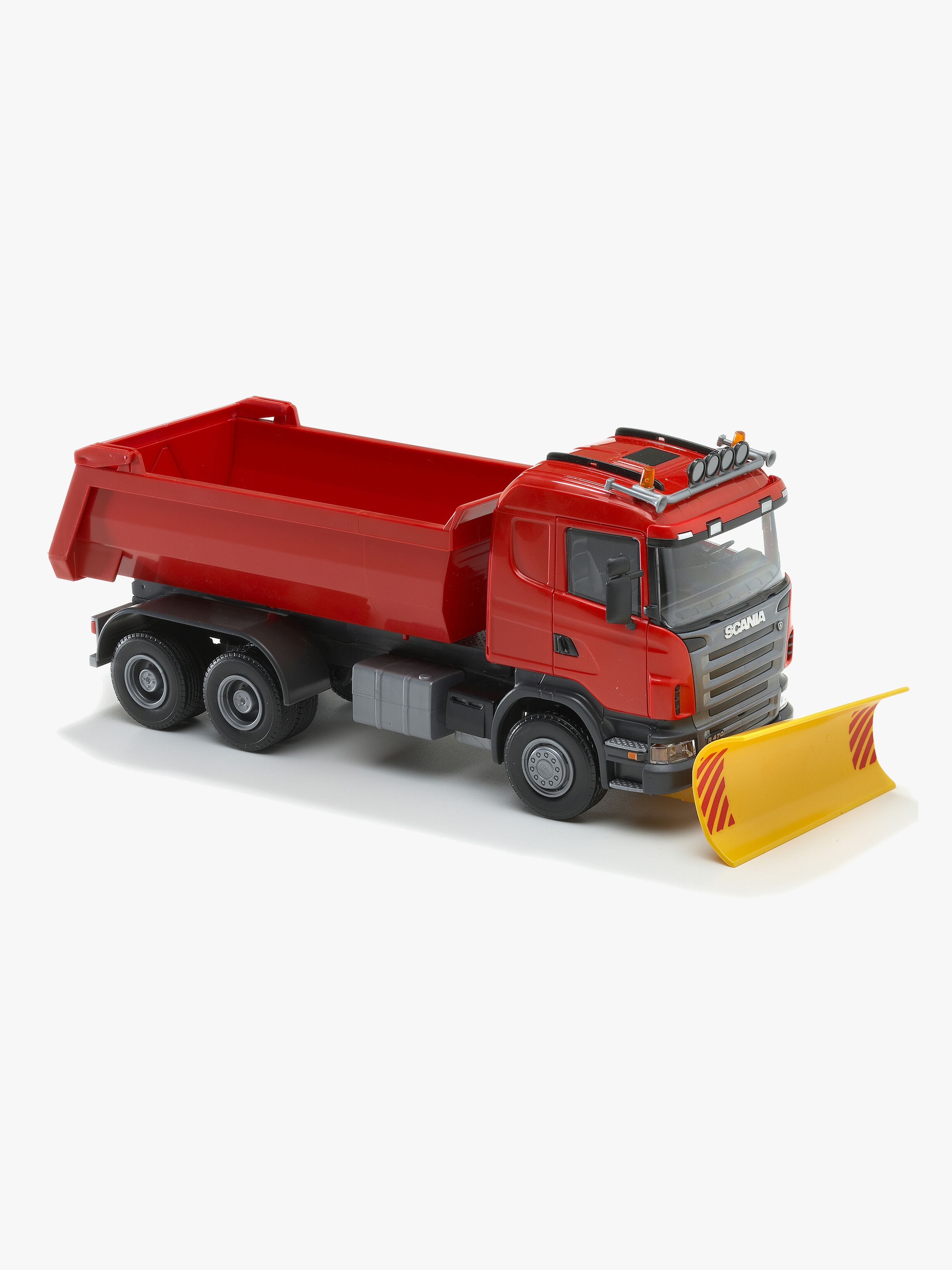Emek Kipplaster Scania Mit Pflug, Rot