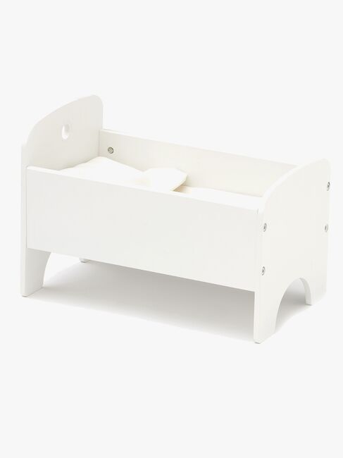 Kids Concept Puppenhausmöbel Puppenbett Inkl. Bettwäsche, Weiß 