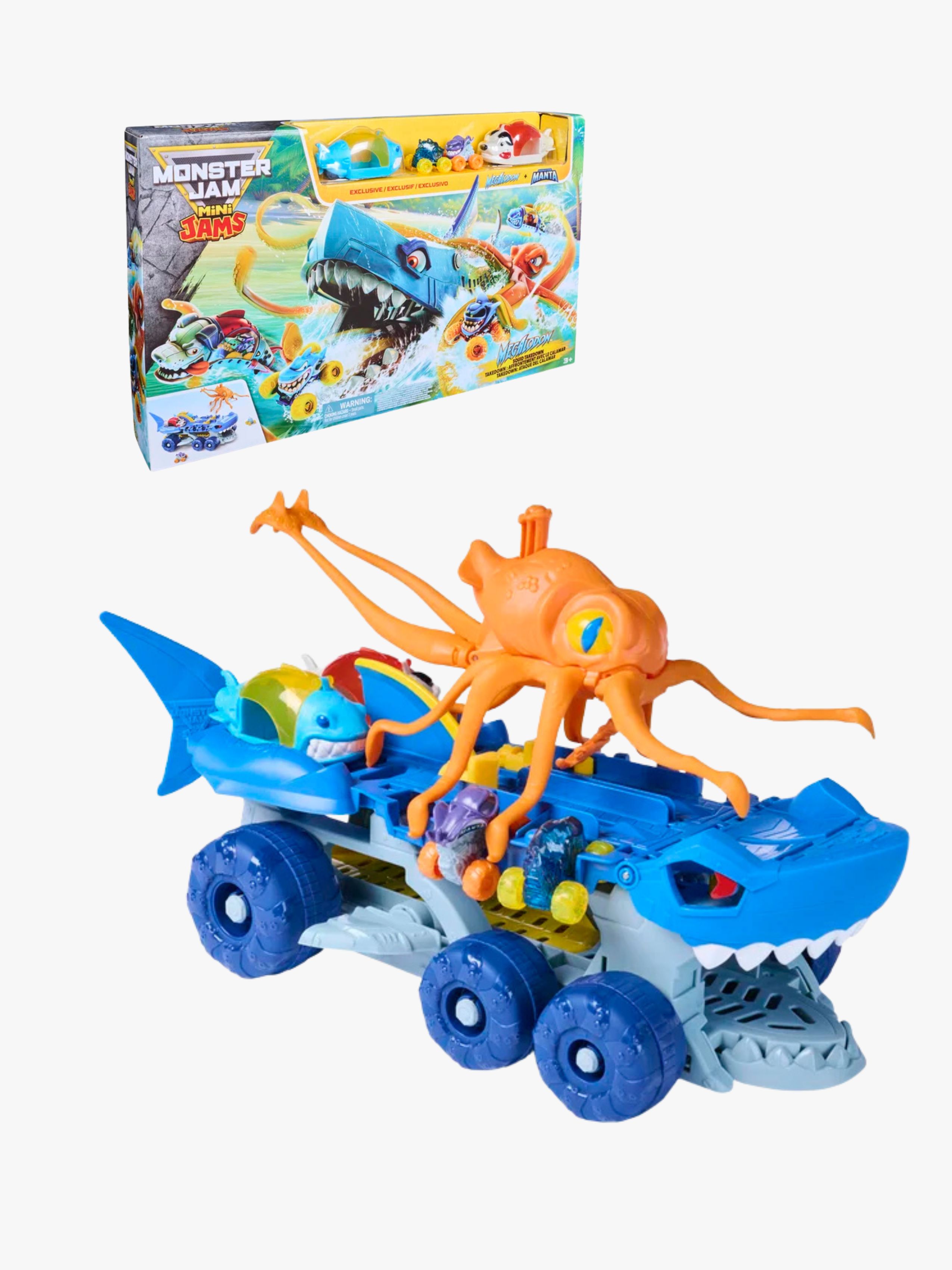 Monster Jam Spielset Mini Jams Megalodon Carrier