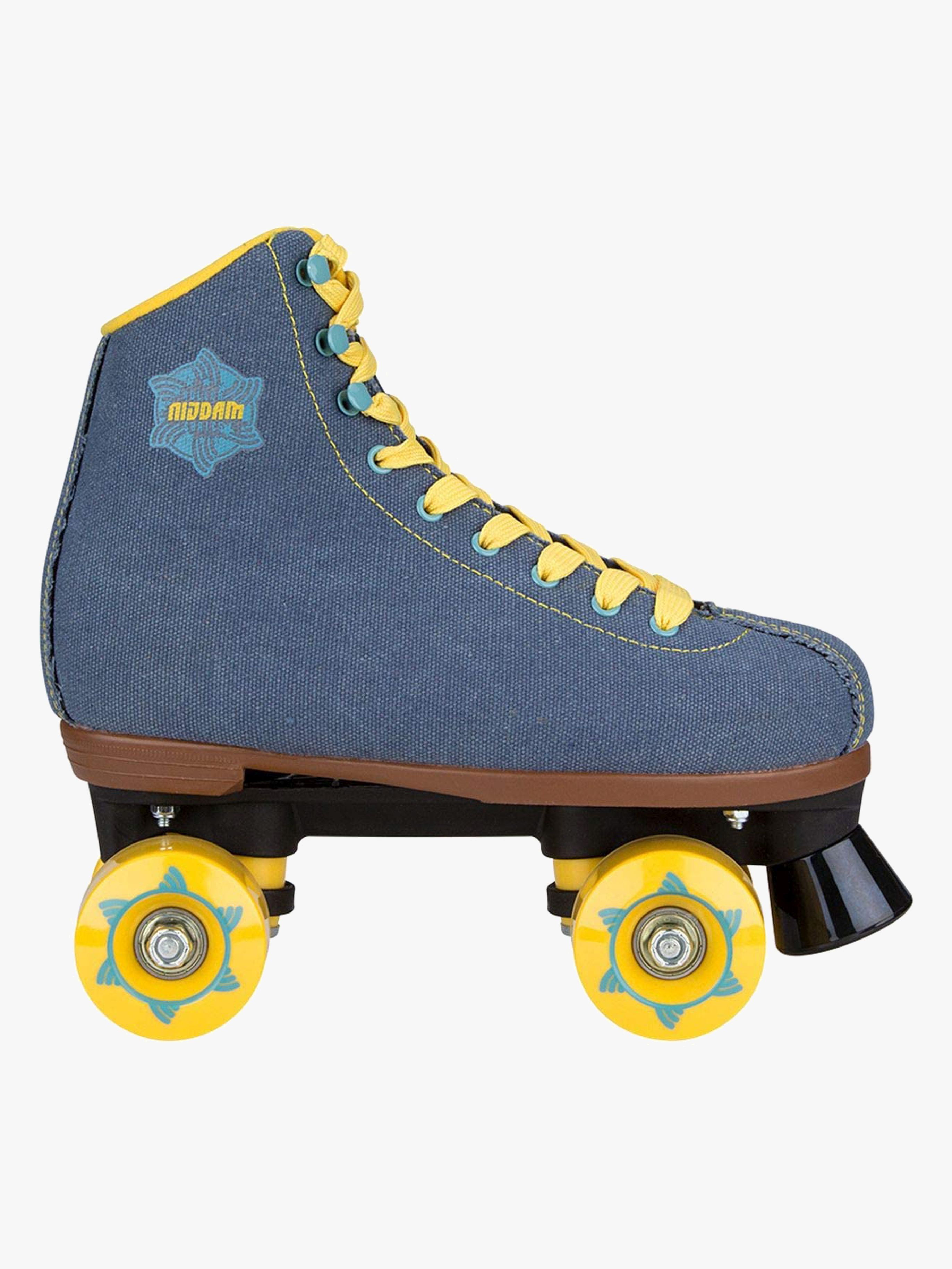 Rollschuhe Retro Denim Rebel Größe 37, Blau / Gelb