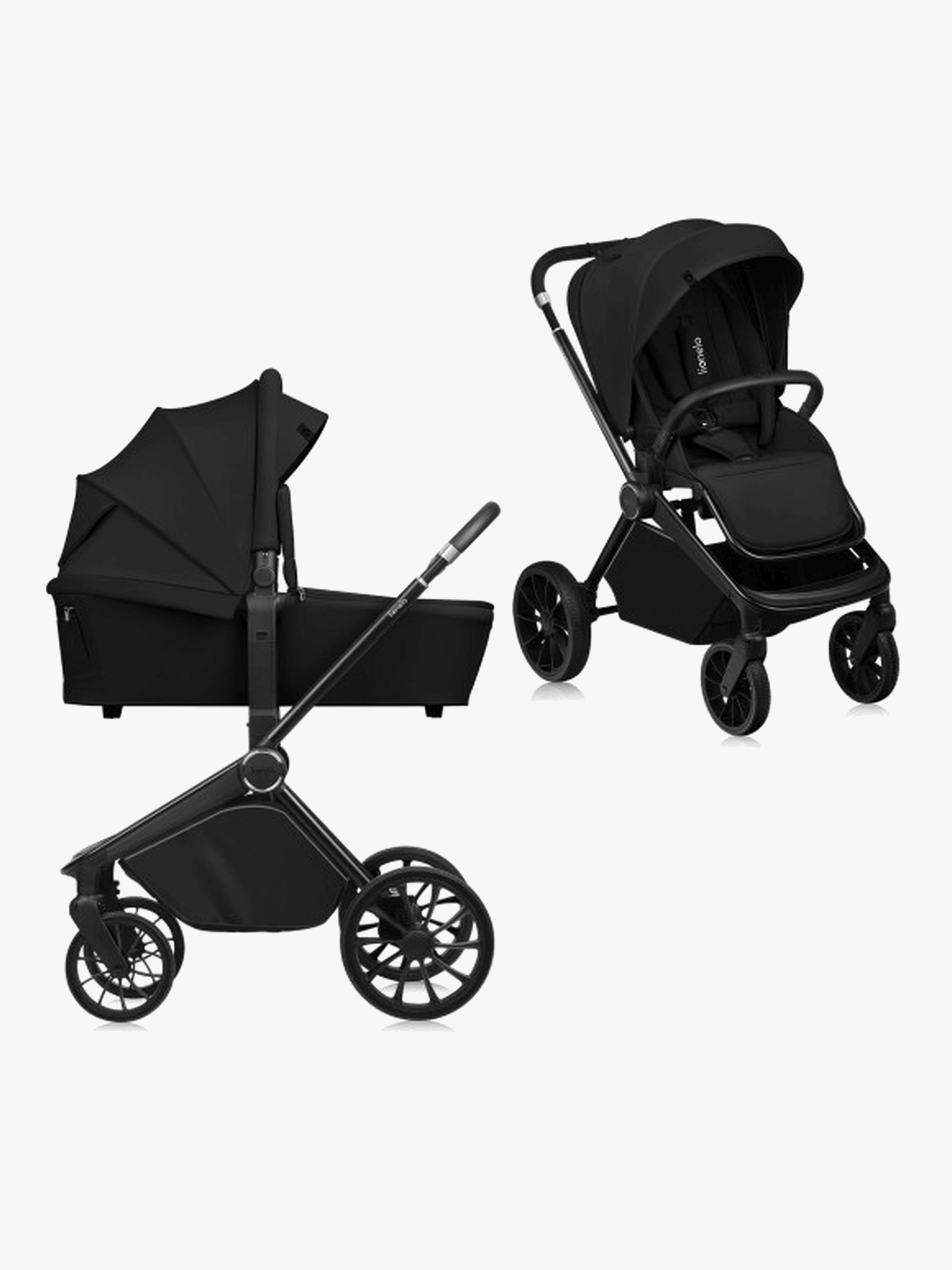 MIKA Plus 2-in-1 Kombikinderwagen, Black Onyx