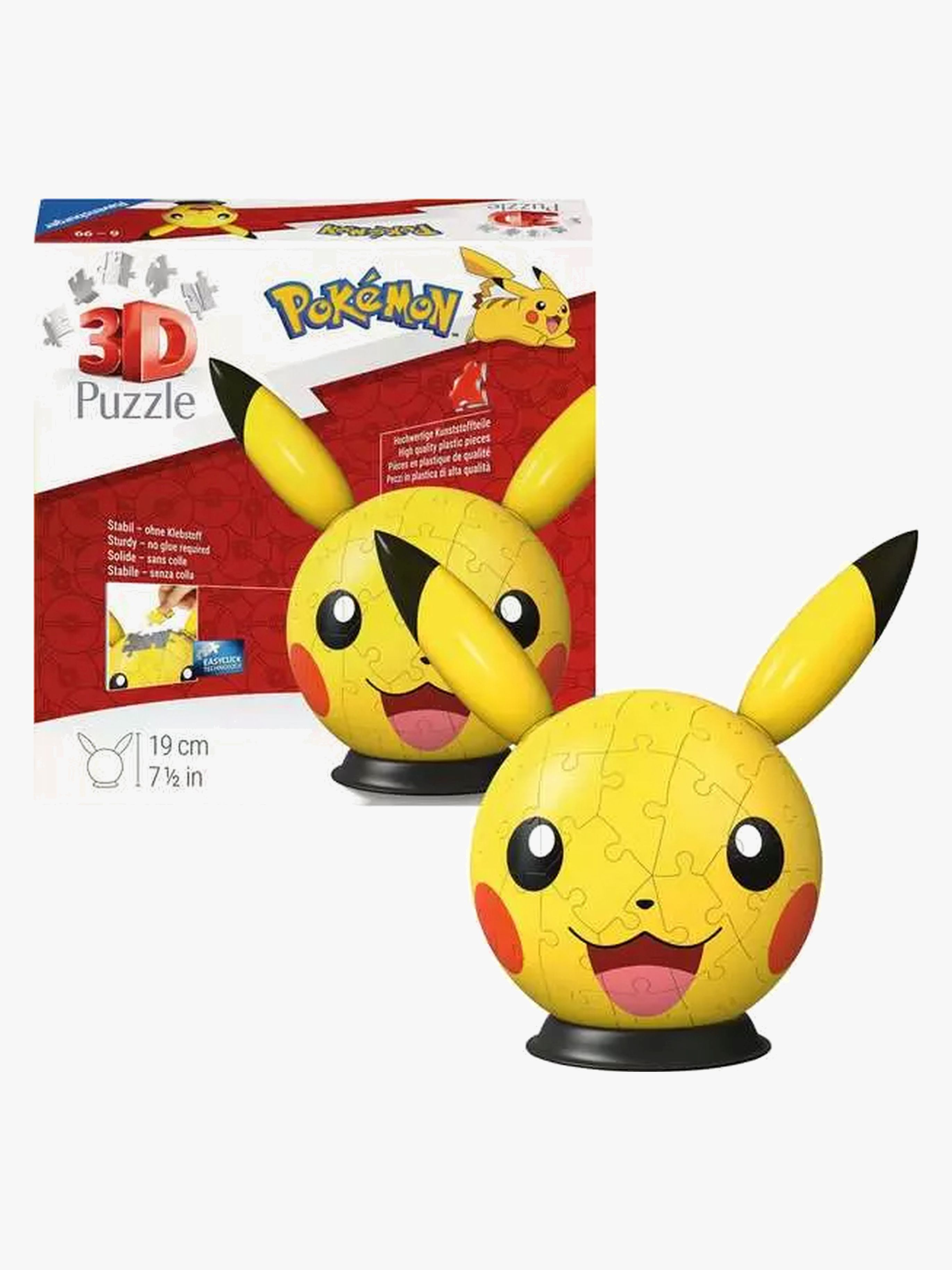 3D-Puzzle Pikachu mit Ohren, 72 Teile