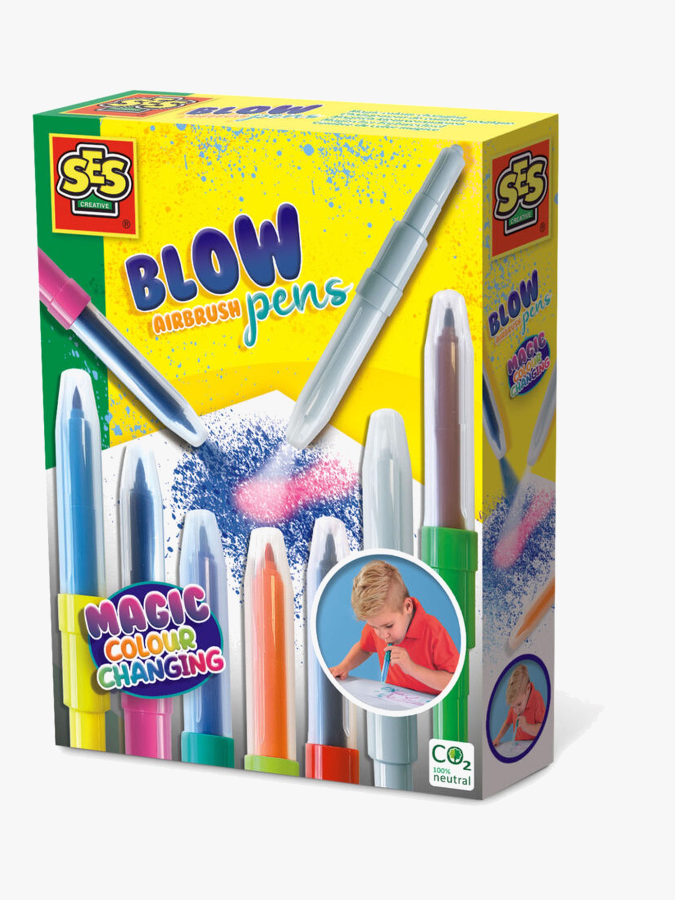 Creative Puste-Airbrush-Stift mit Farbwechsel 7er-Pack