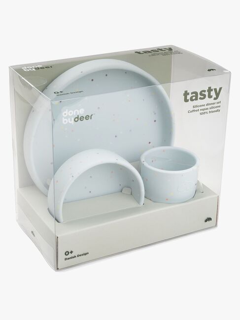 Done By Deer Confetti Kindergeschirre, Blau