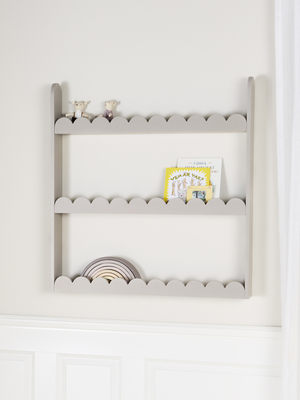 Alice & Fox Dune Wand-Bücherregal, Greige