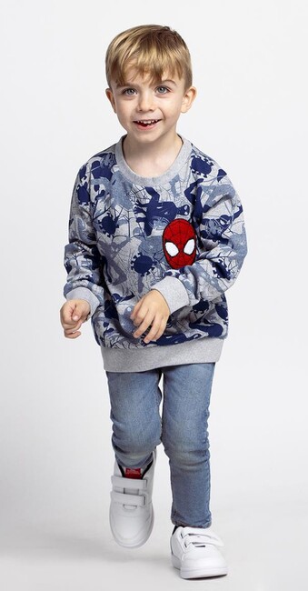 Marvel Spider-Man Pullover, Grau/Blau
