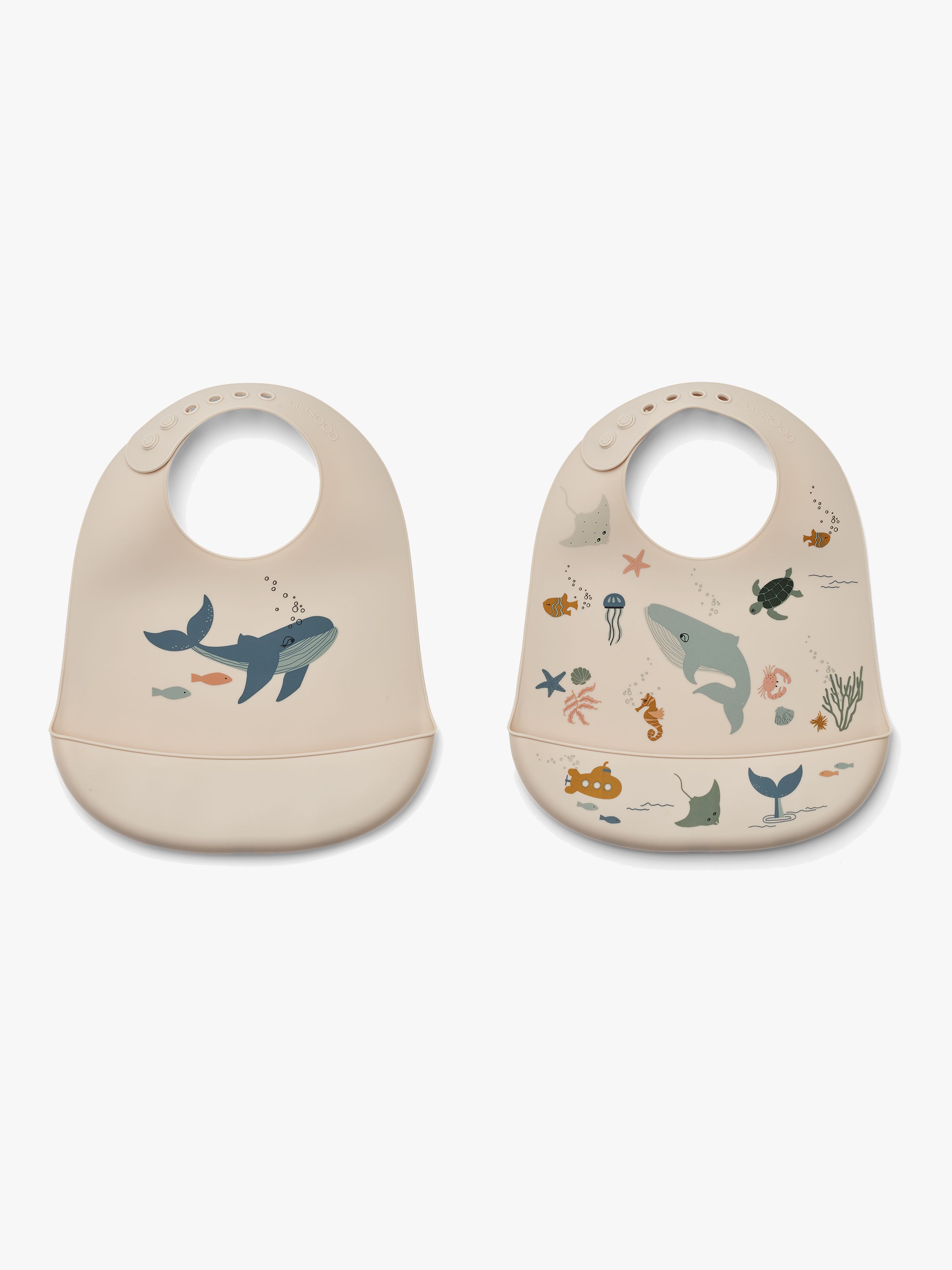 Tilda Lätzchen mit Print 2er-Pack, Sea Creature / Sandy