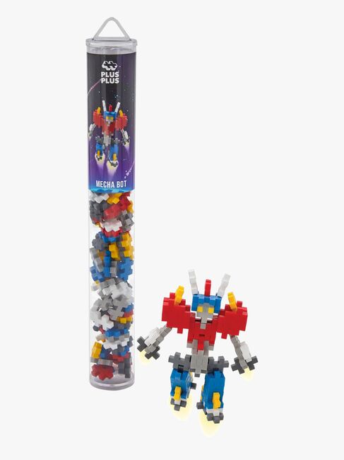 Plus-Plus Bausatz mit Bodenplatte & Röhre Coole Figuren 4x100 Teile