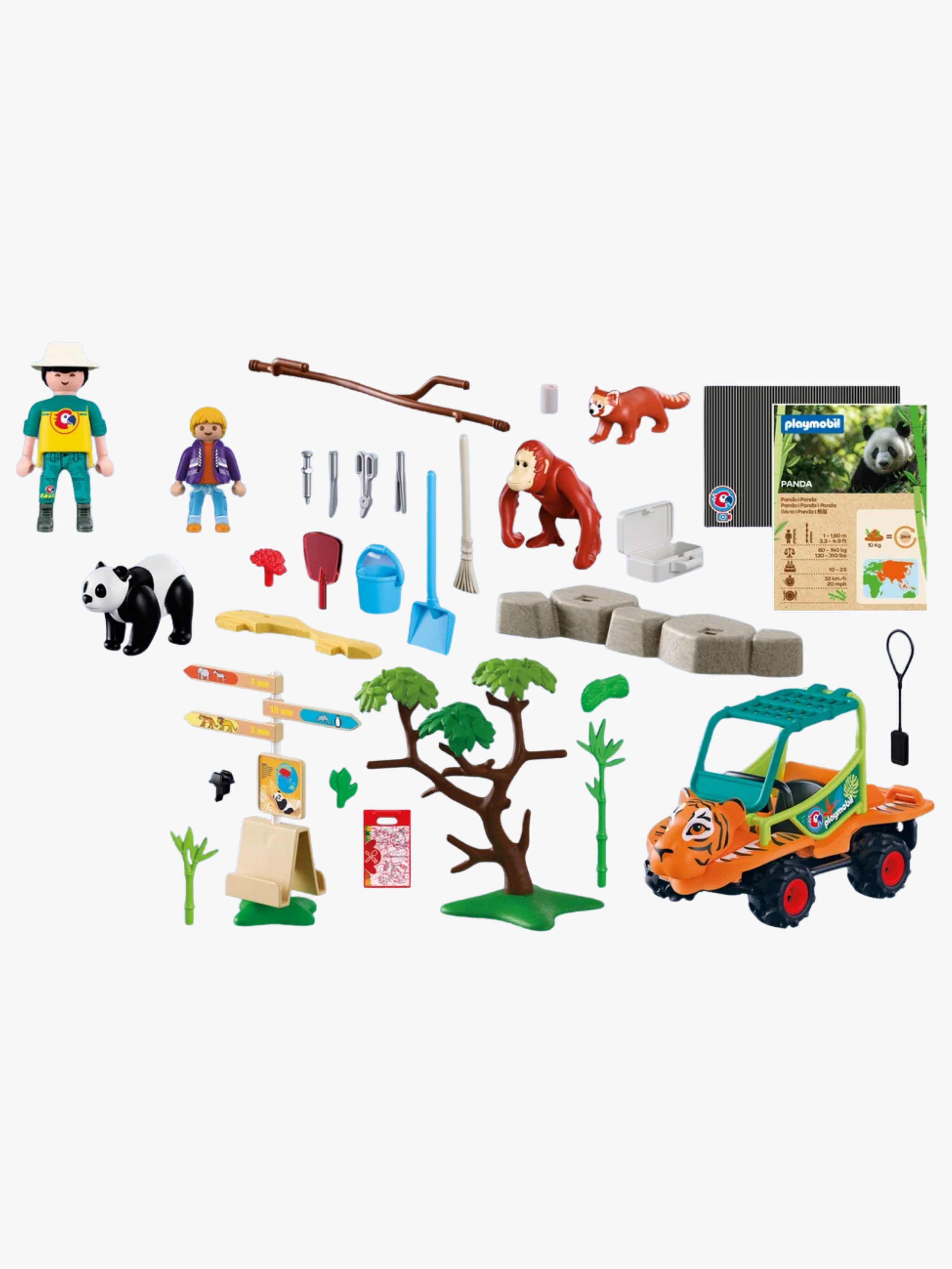 Playmobil Animals & Friends 72072 Zoo: Tierpfleger mit Fahrzeug