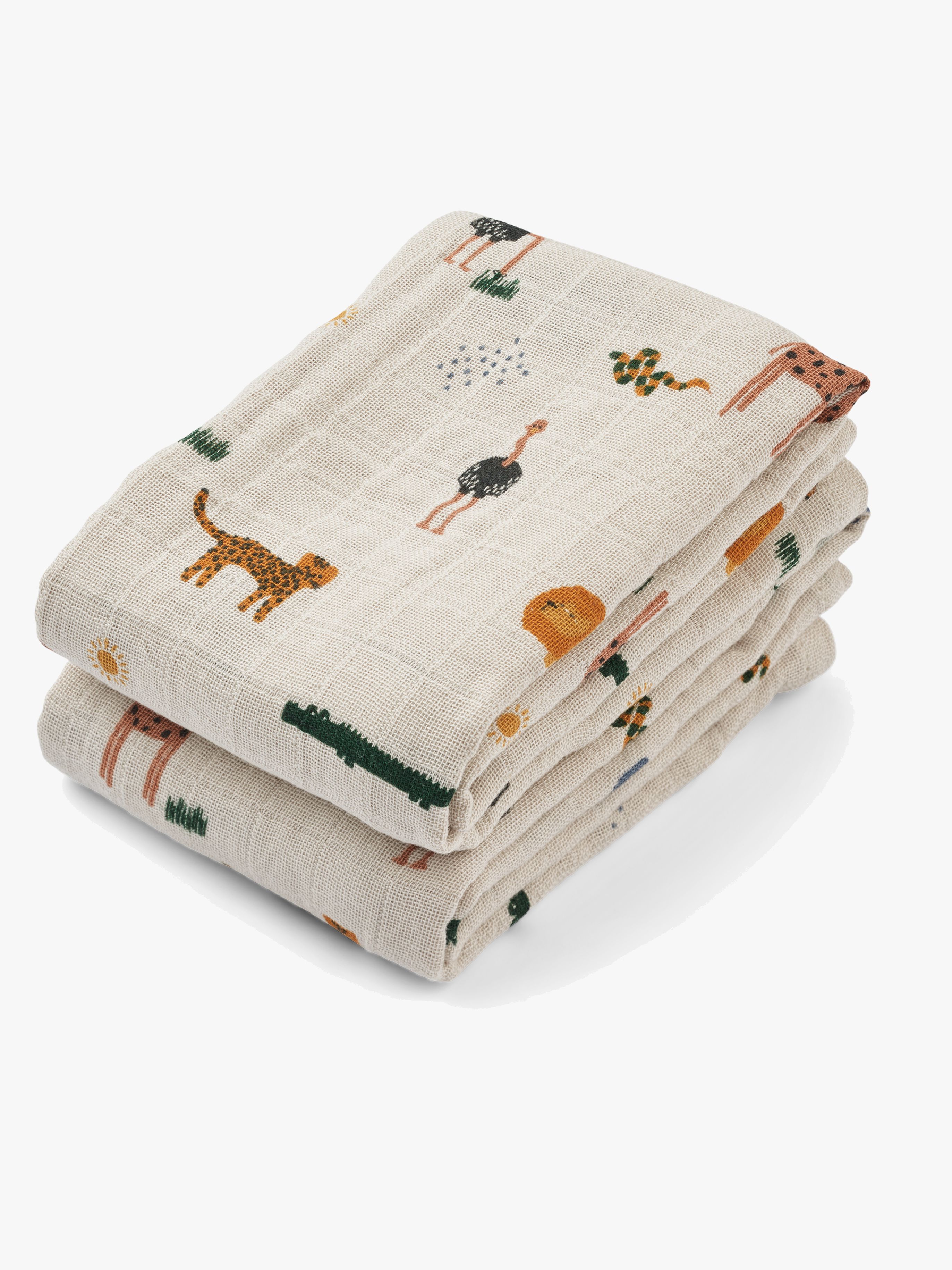 Lewis Musselintuch 2er-Pack, Safari / Sandy