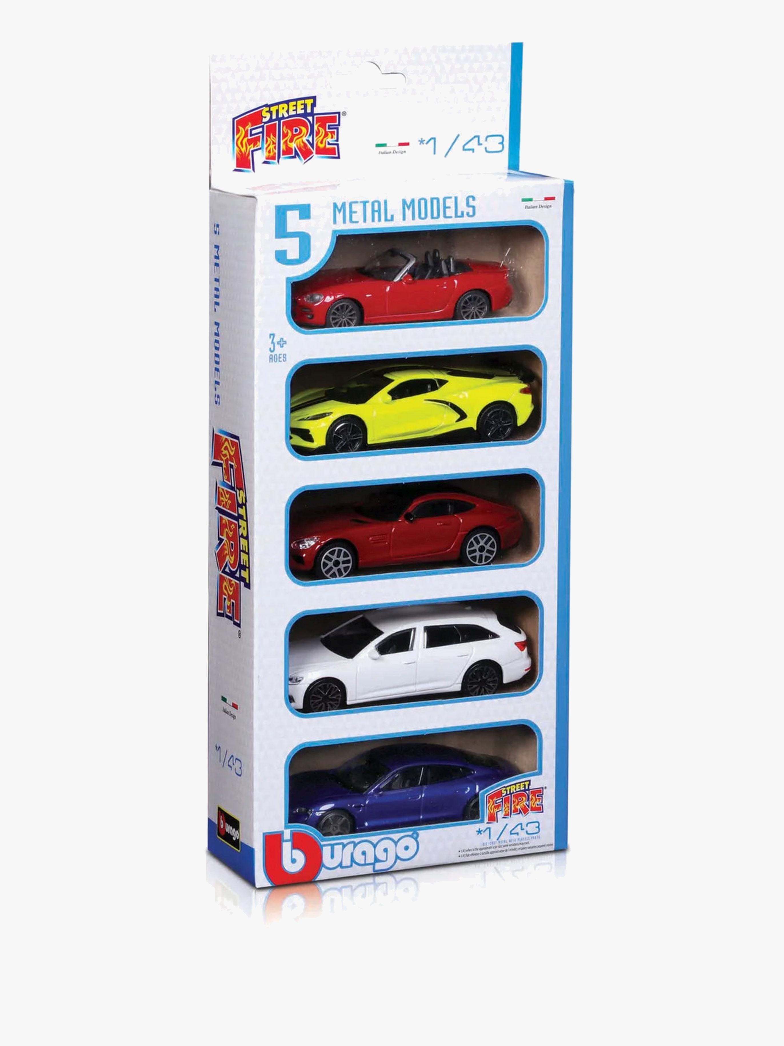 Bburago Diecast Autos 1:43 5-pack Gemischte Auswahl